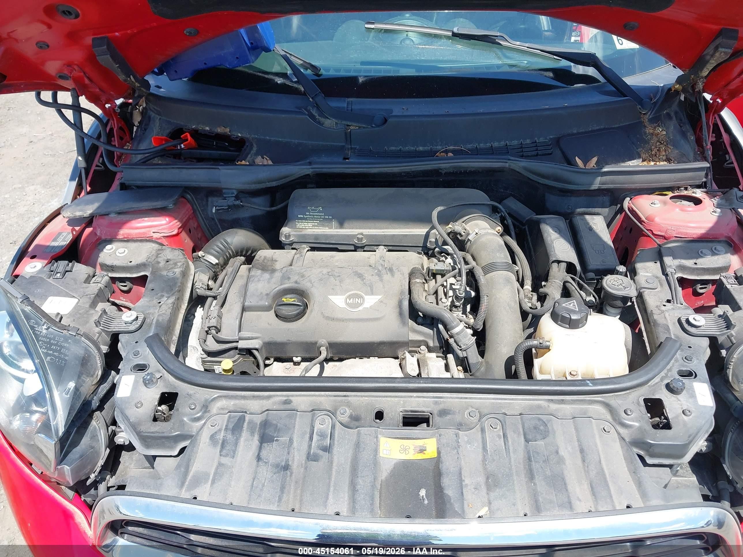 2014 Mini Paceman Cooper S Red vin: WMWSS5C56EWN49727