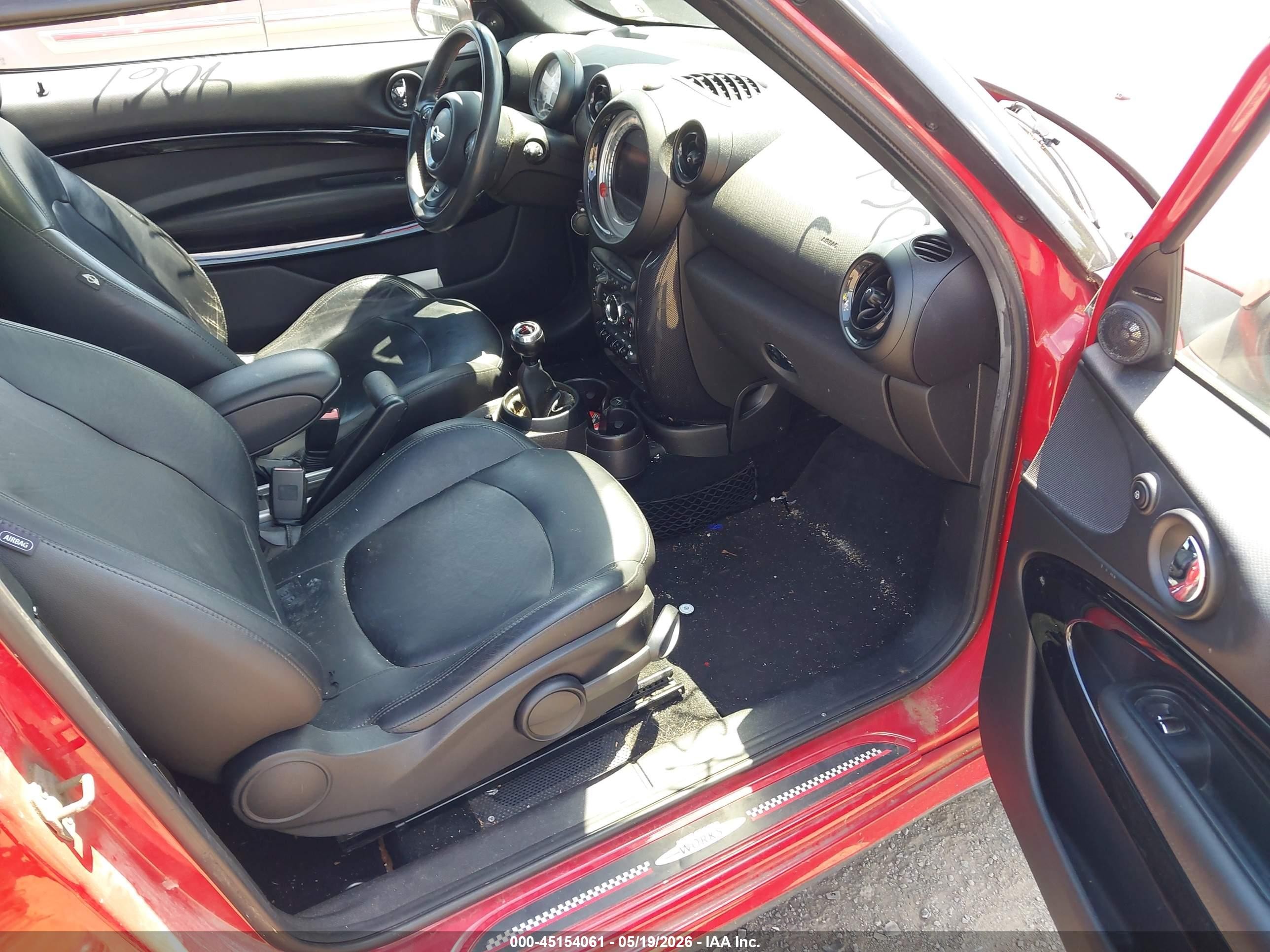 2014 Mini Paceman Cooper S Red vin: WMWSS5C56EWN49727