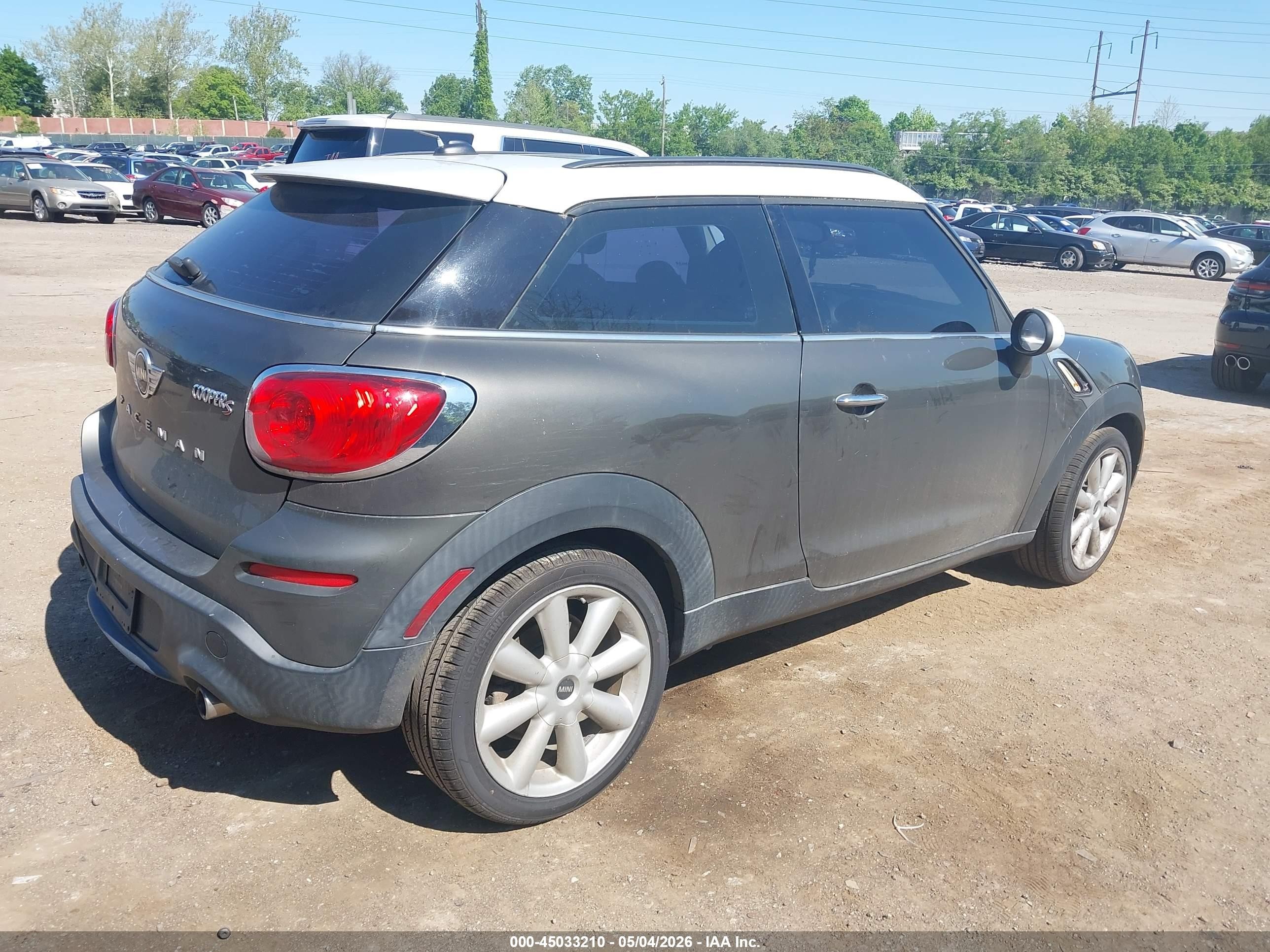 2014 Mini Paceman Cooper S Серый vin: WMWSS5C57EWN67055
