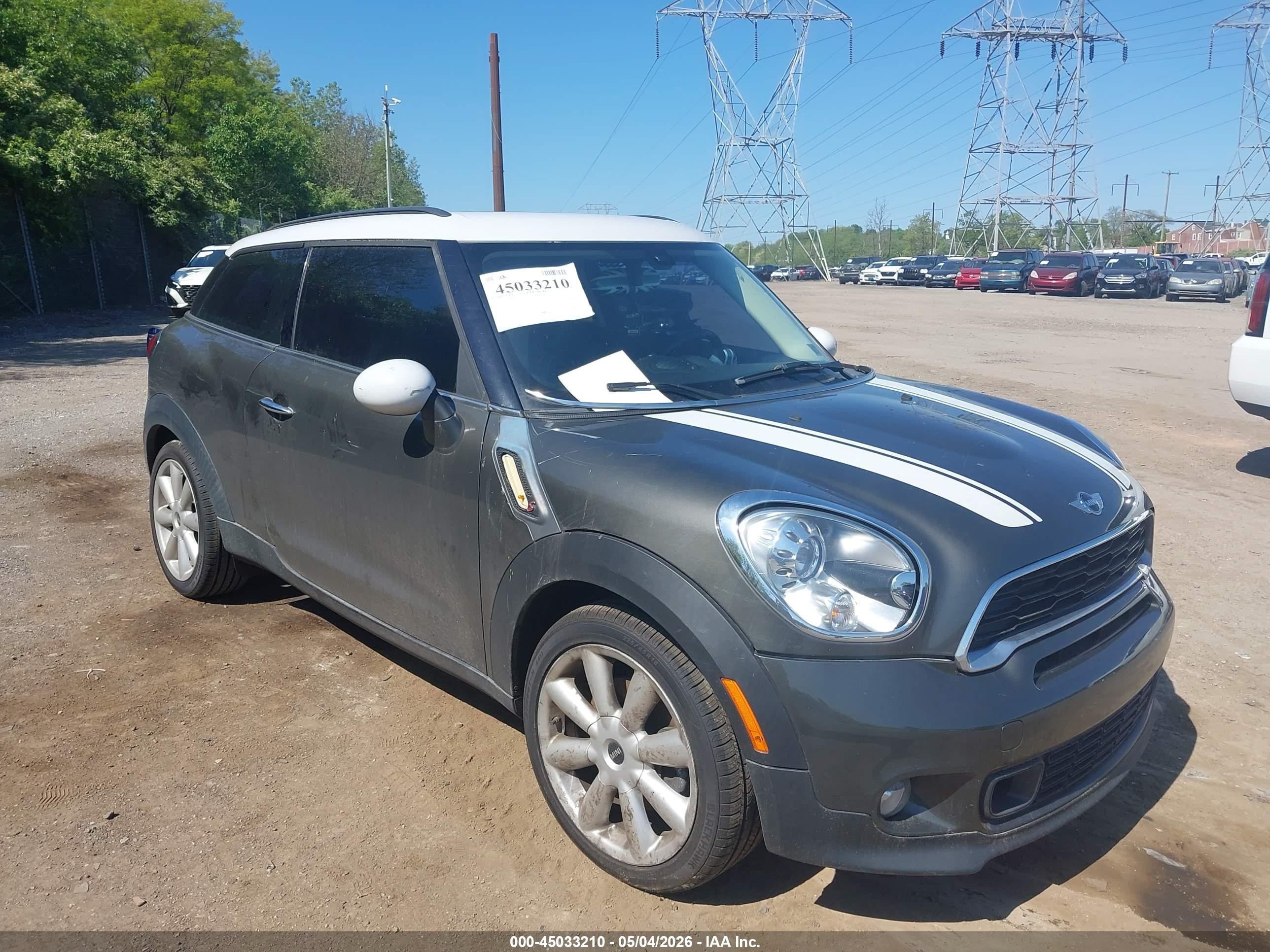 2014 Mini Paceman Cooper S Серый vin: WMWSS5C57EWN67055