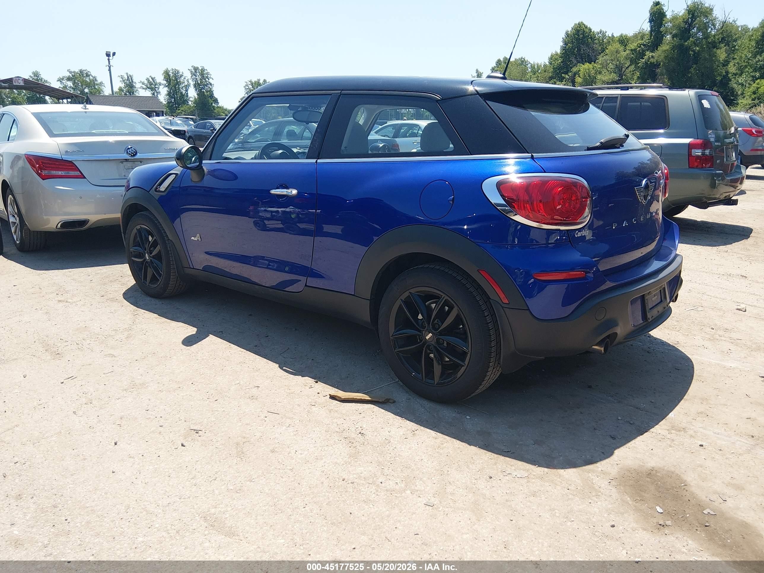 2013 Mini Paceman Cooper S Blue vin: WMWSS7C50DWN52097