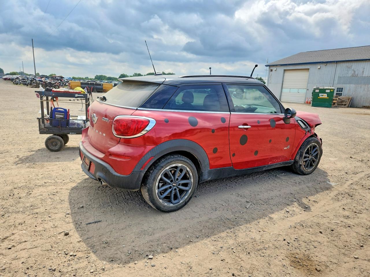 2015 Mini Cooper S Paceman Red vin: WMWSS7C52FWS44545