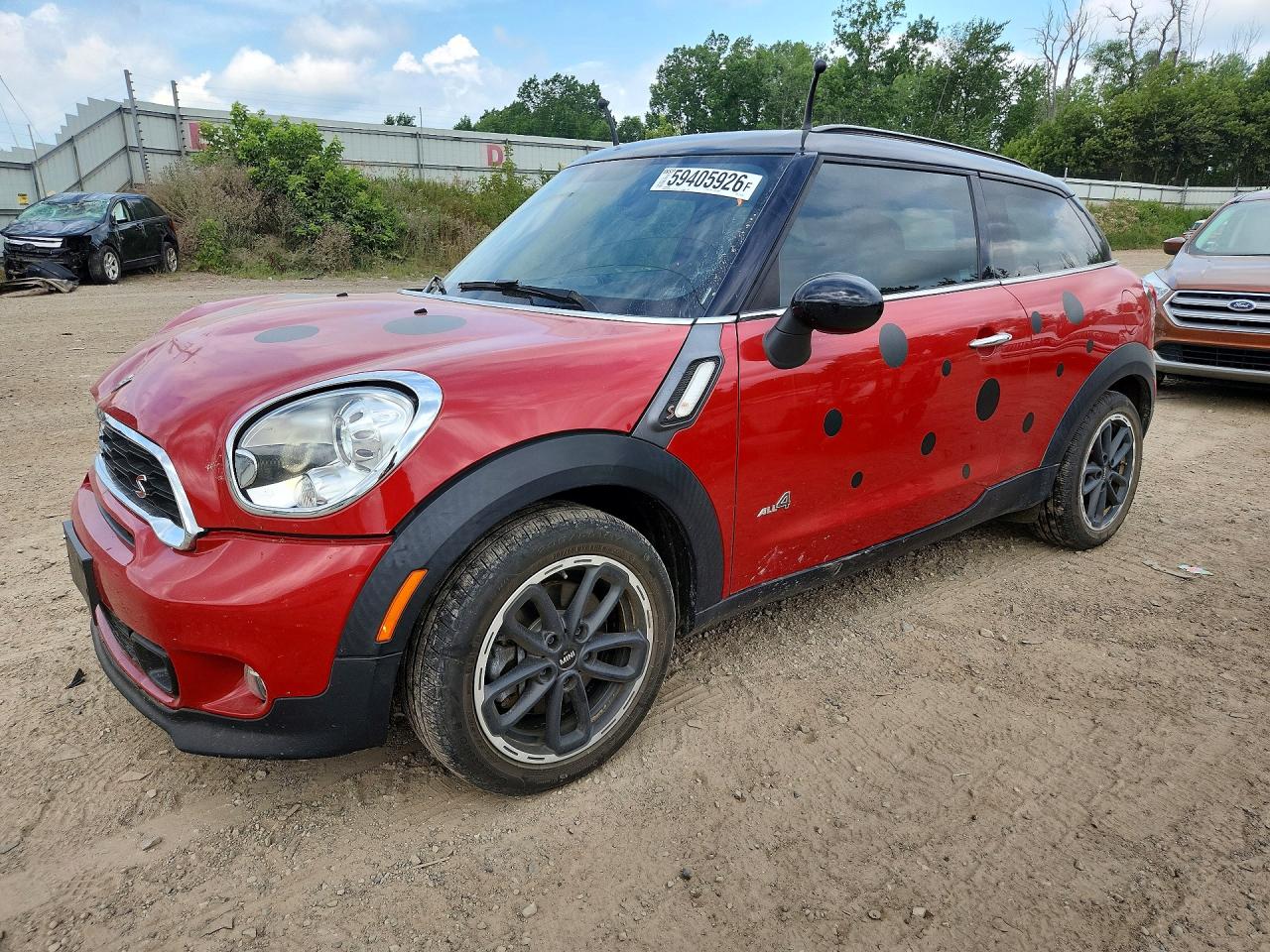2015 Mini Cooper S Paceman Red vin: WMWSS7C52FWS44545