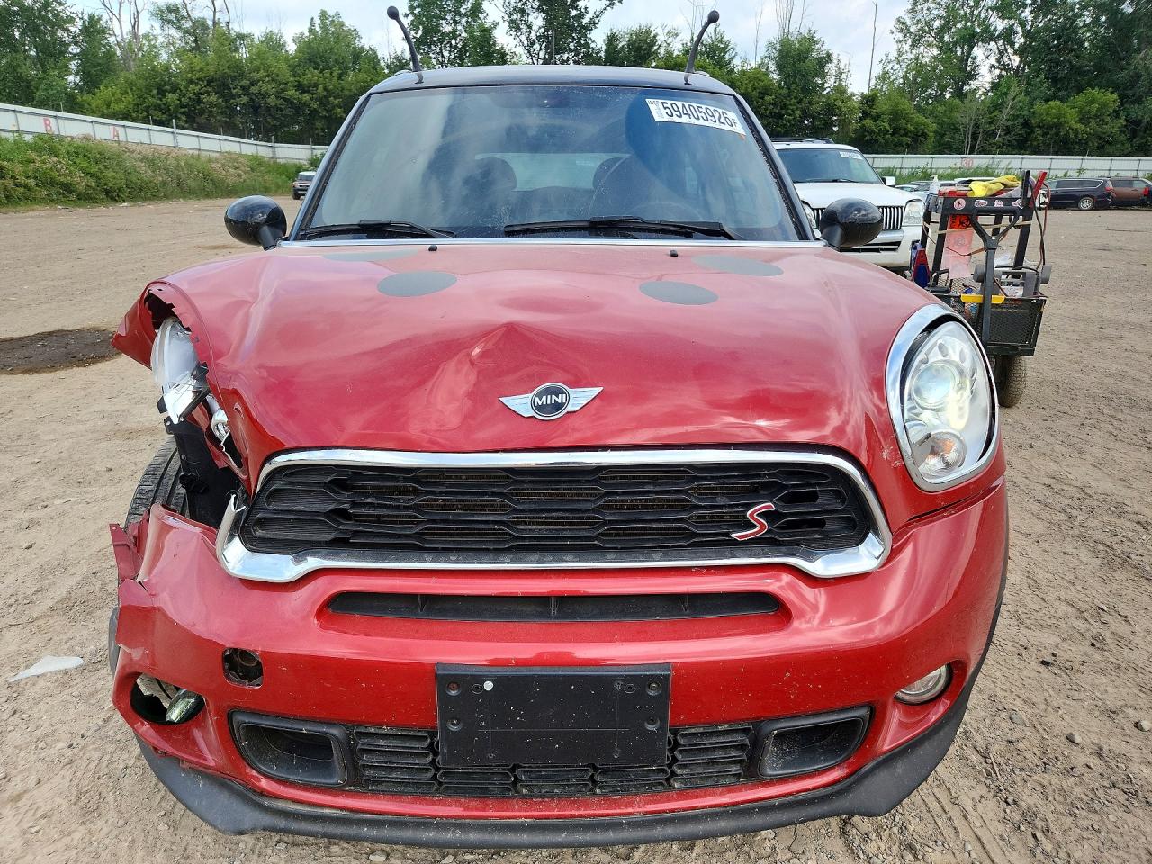 2015 Mini Cooper S Paceman Red vin: WMWSS7C52FWS44545