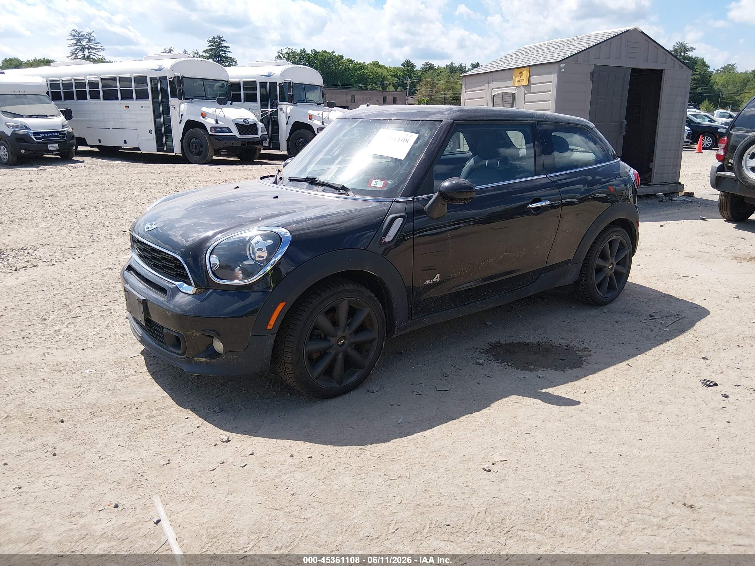 2013 Mini Paceman Cooper S Black vin: WMWSS7C54DWN52037