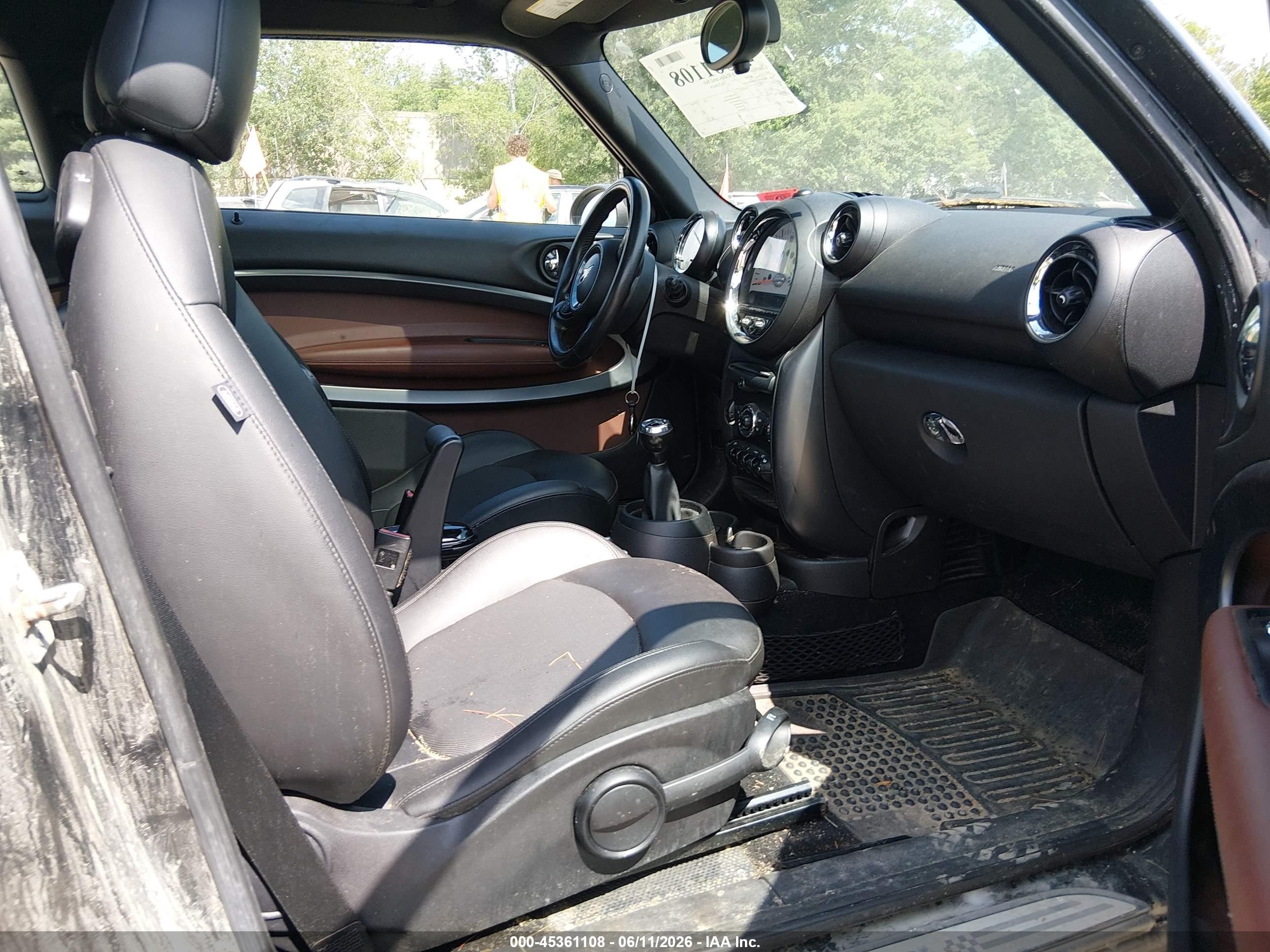 2013 Mini Paceman Cooper S Black vin: WMWSS7C54DWN52037