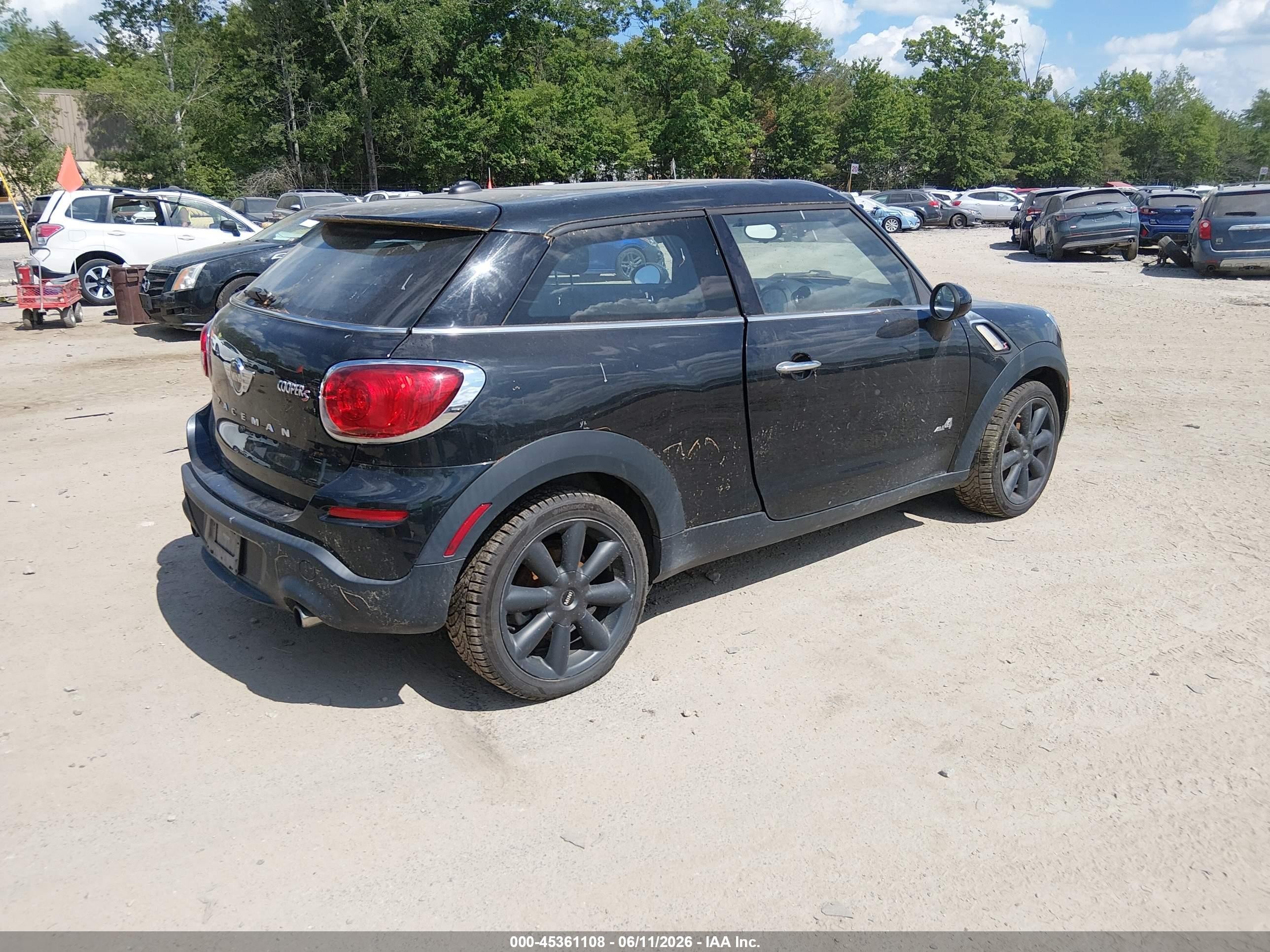 2013 Mini Paceman Cooper S Black vin: WMWSS7C54DWN52037