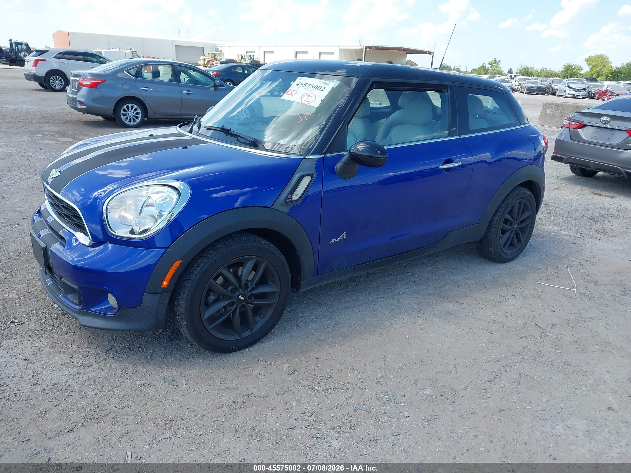 2013 Mini Paceman Cooper S Blue vin: WMWSS7C55DWN51849