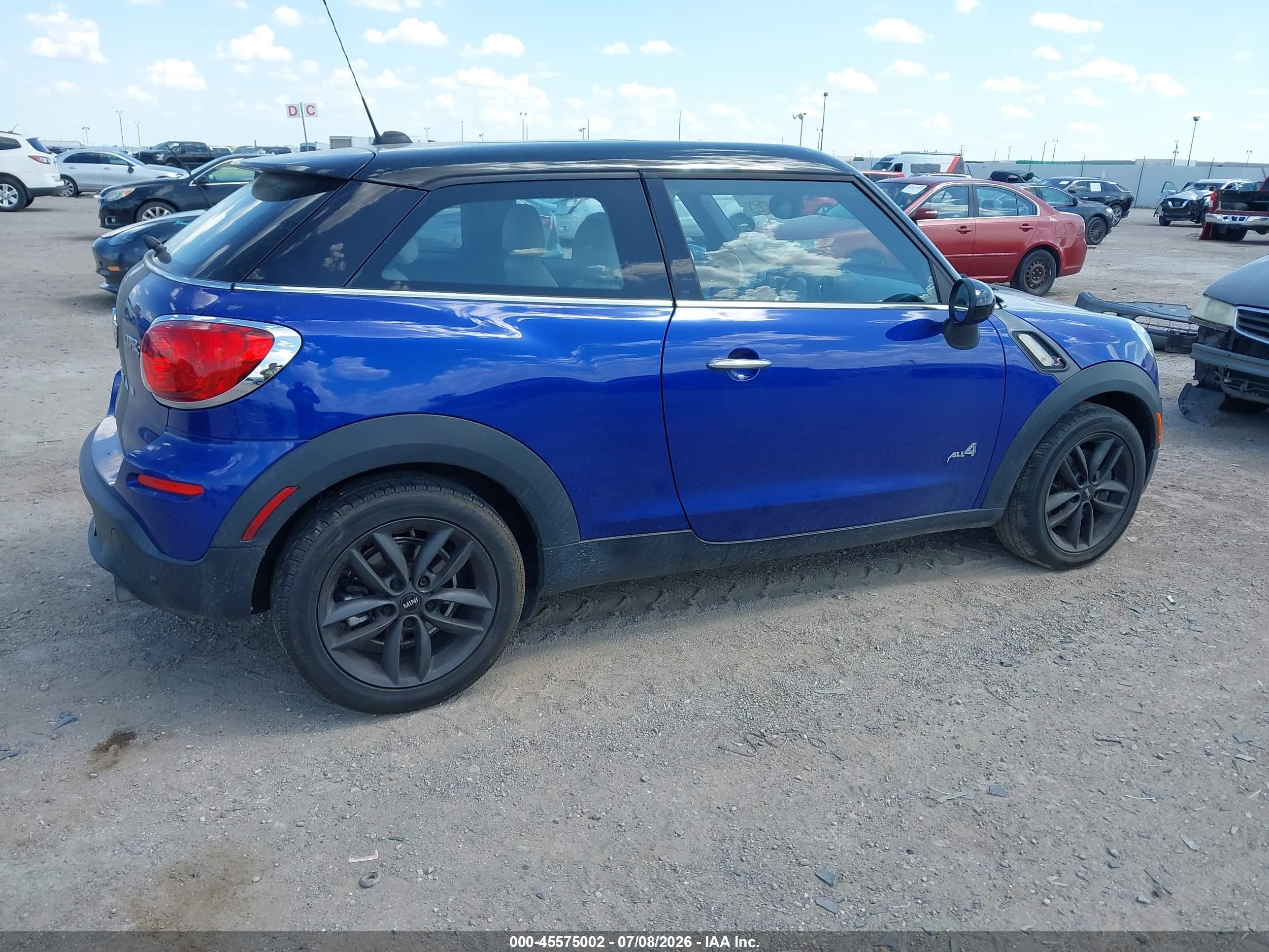 2013 Mini Paceman Cooper S Blue vin: WMWSS7C55DWN51849