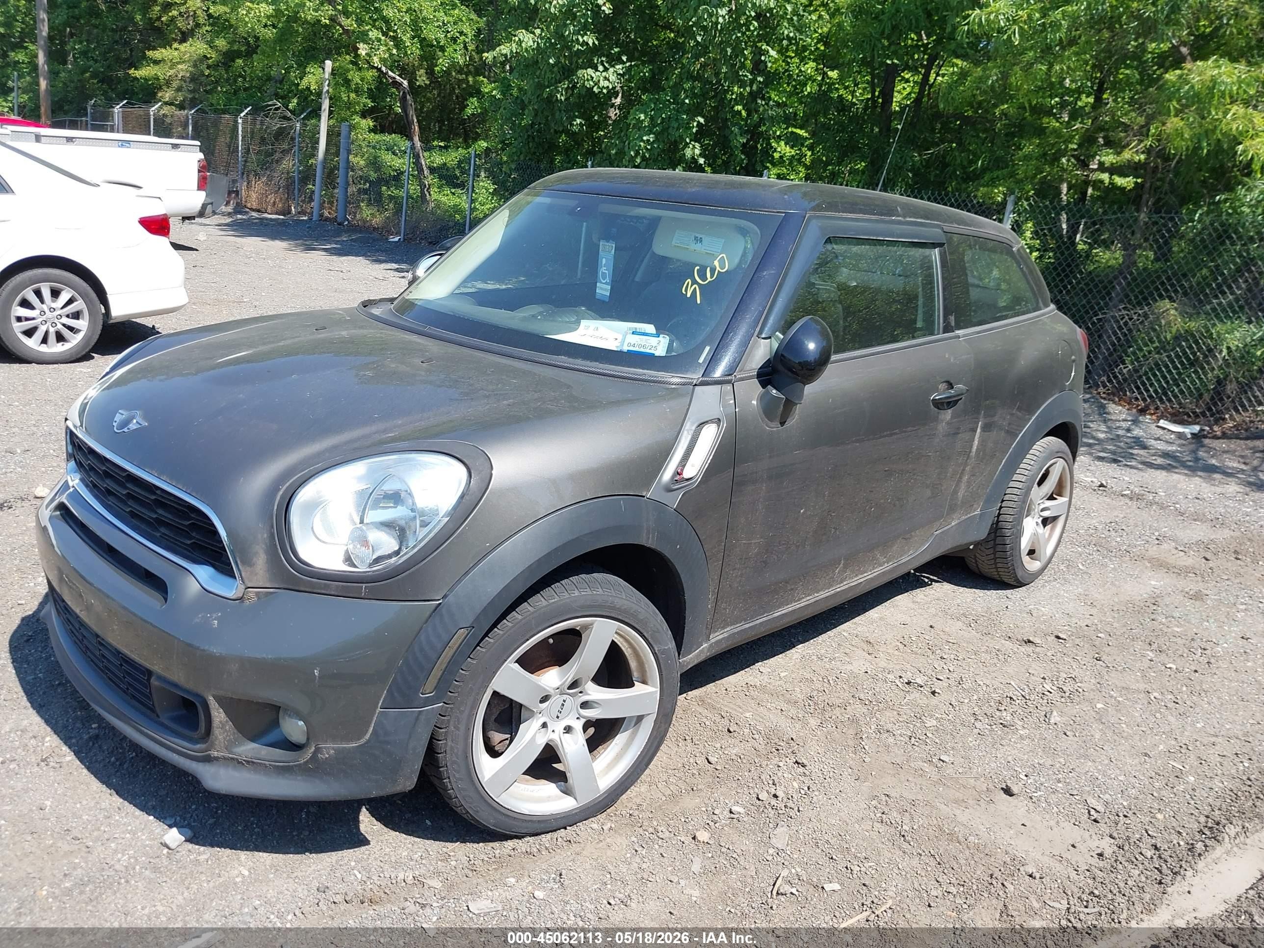 2013 Mini Paceman Cooper S Серый vin: WMWSS7C56DWN52024