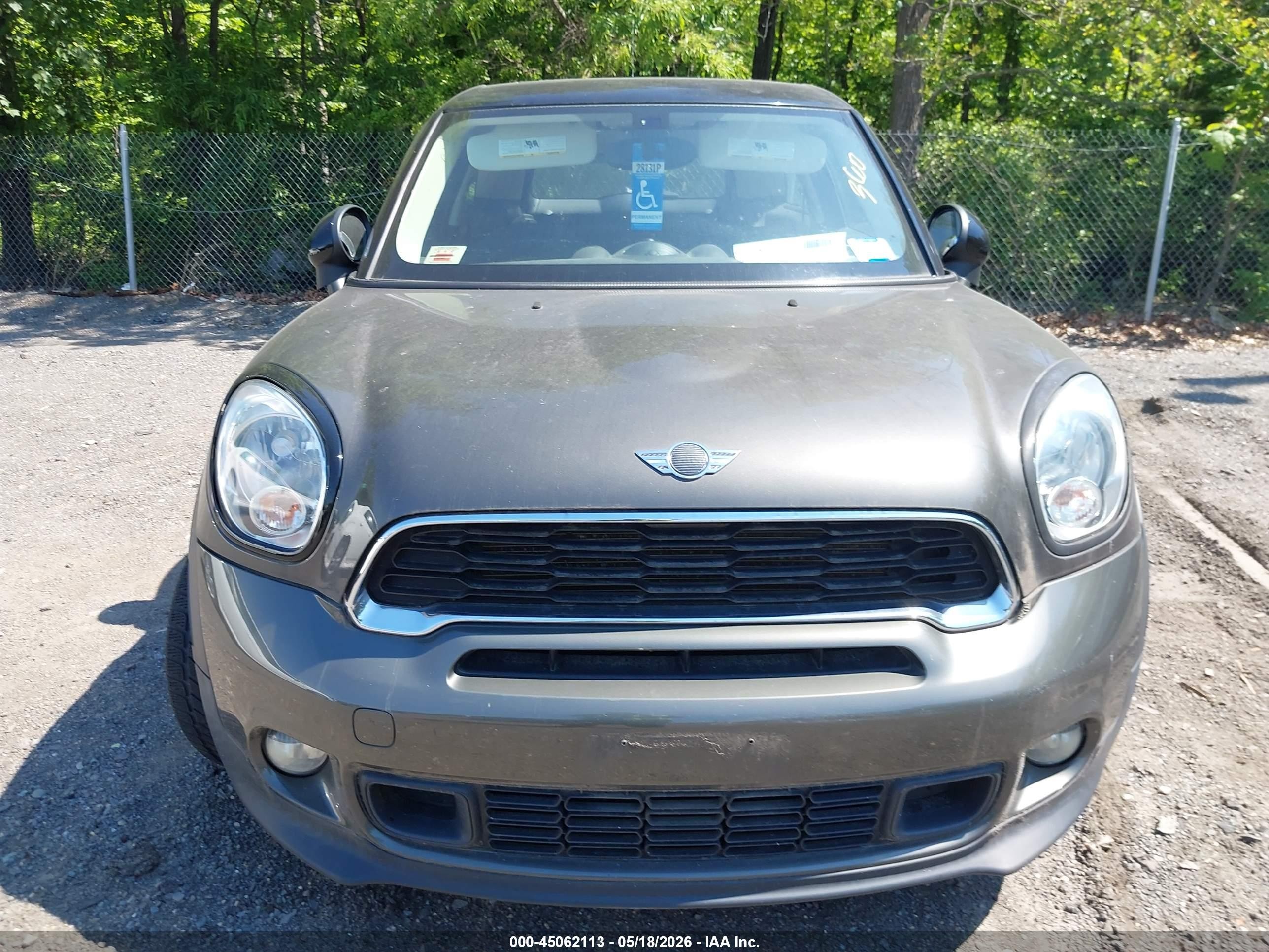 2013 Mini Paceman Cooper S Серый vin: WMWSS7C56DWN52024