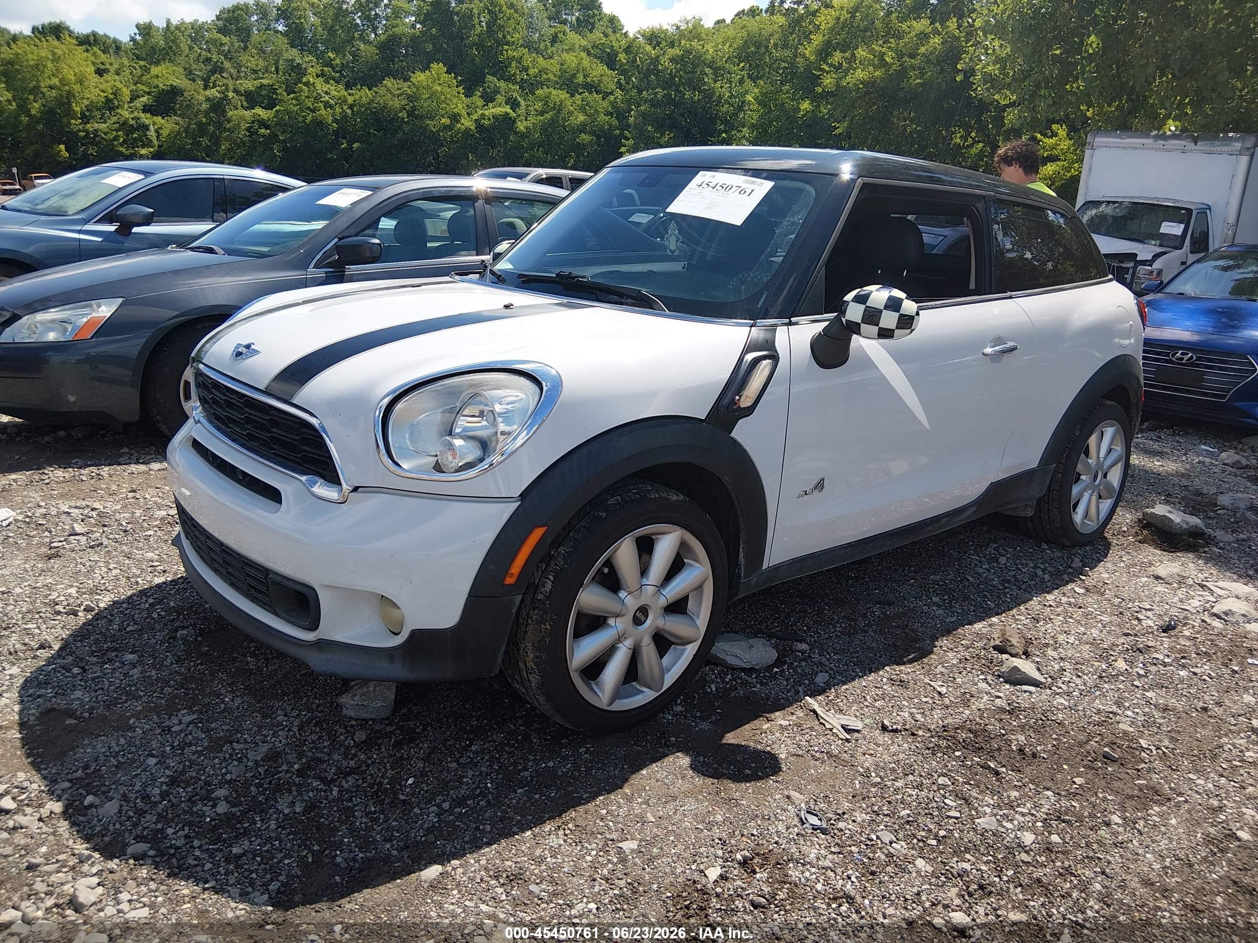 2014 Mini Paceman Cooper S Белый vin: WMWSS7C56EWN71917