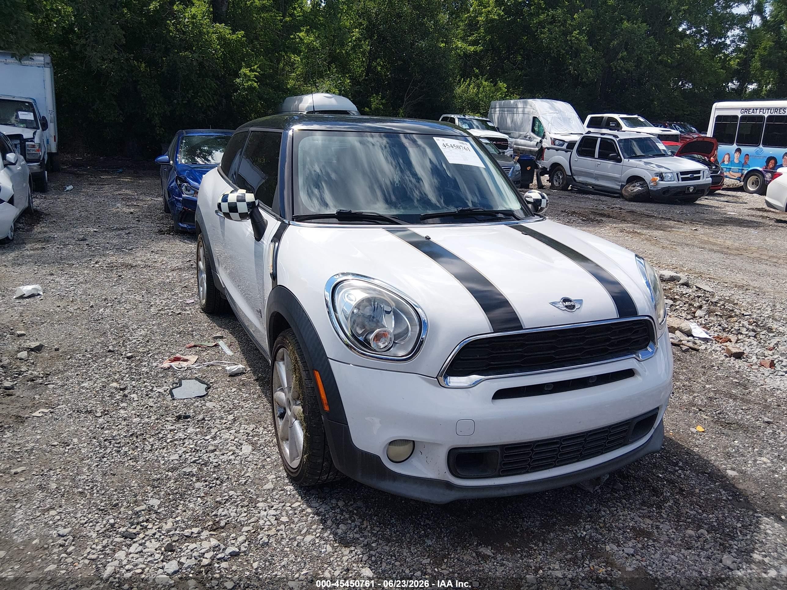2014 Mini Paceman Cooper S Белый vin: WMWSS7C56EWN71917