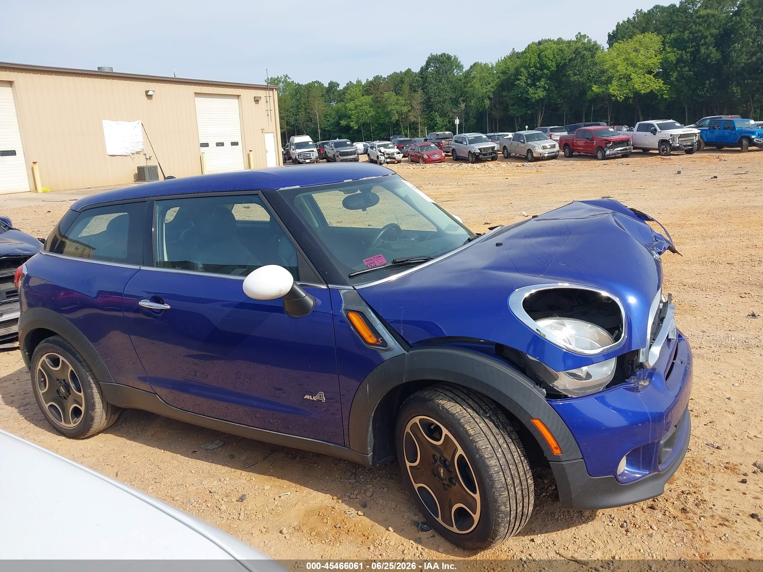 2014 Mini Paceman Cooper S Синий vin: WMWSS7C58EWN71708