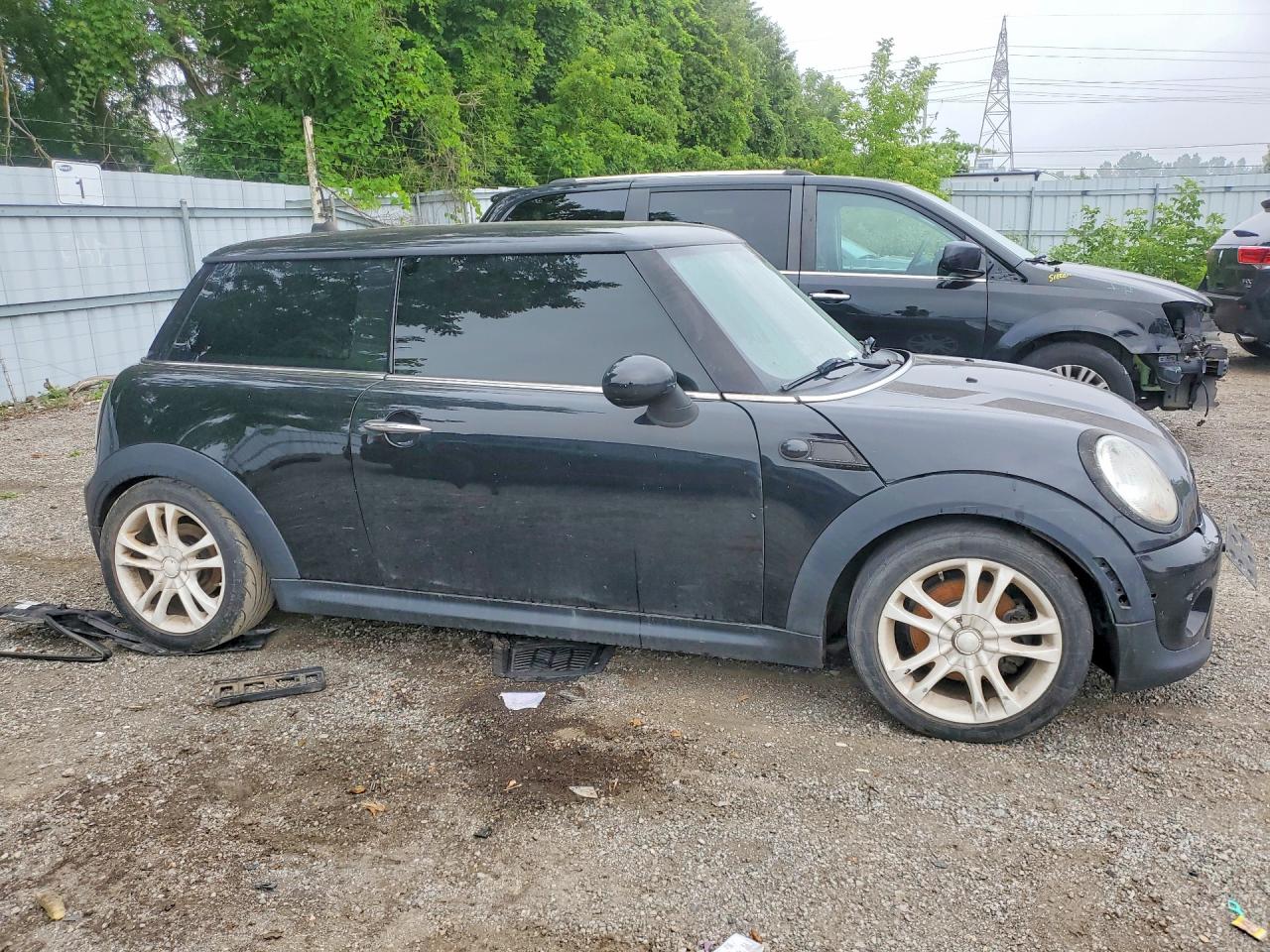 2012 Mini Cooper Black vin: WMWSU3C50CT368314