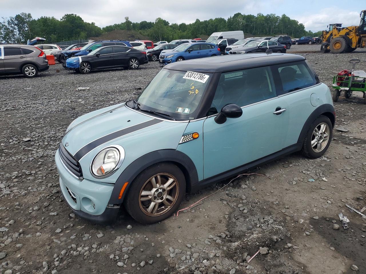 2012 Mini Cooper Turquoise vin: WMWSU3C51CT255682