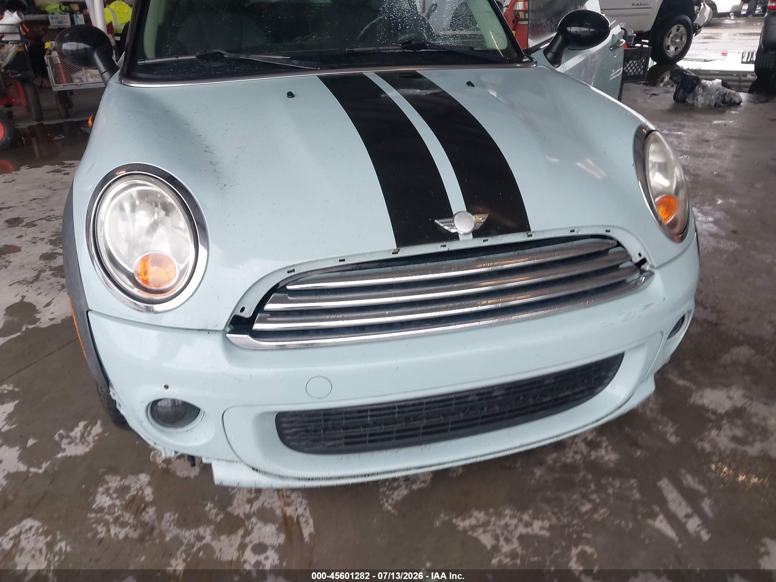 2012 Mini Cooper   Blue vin: WMWSU3C51CT257609