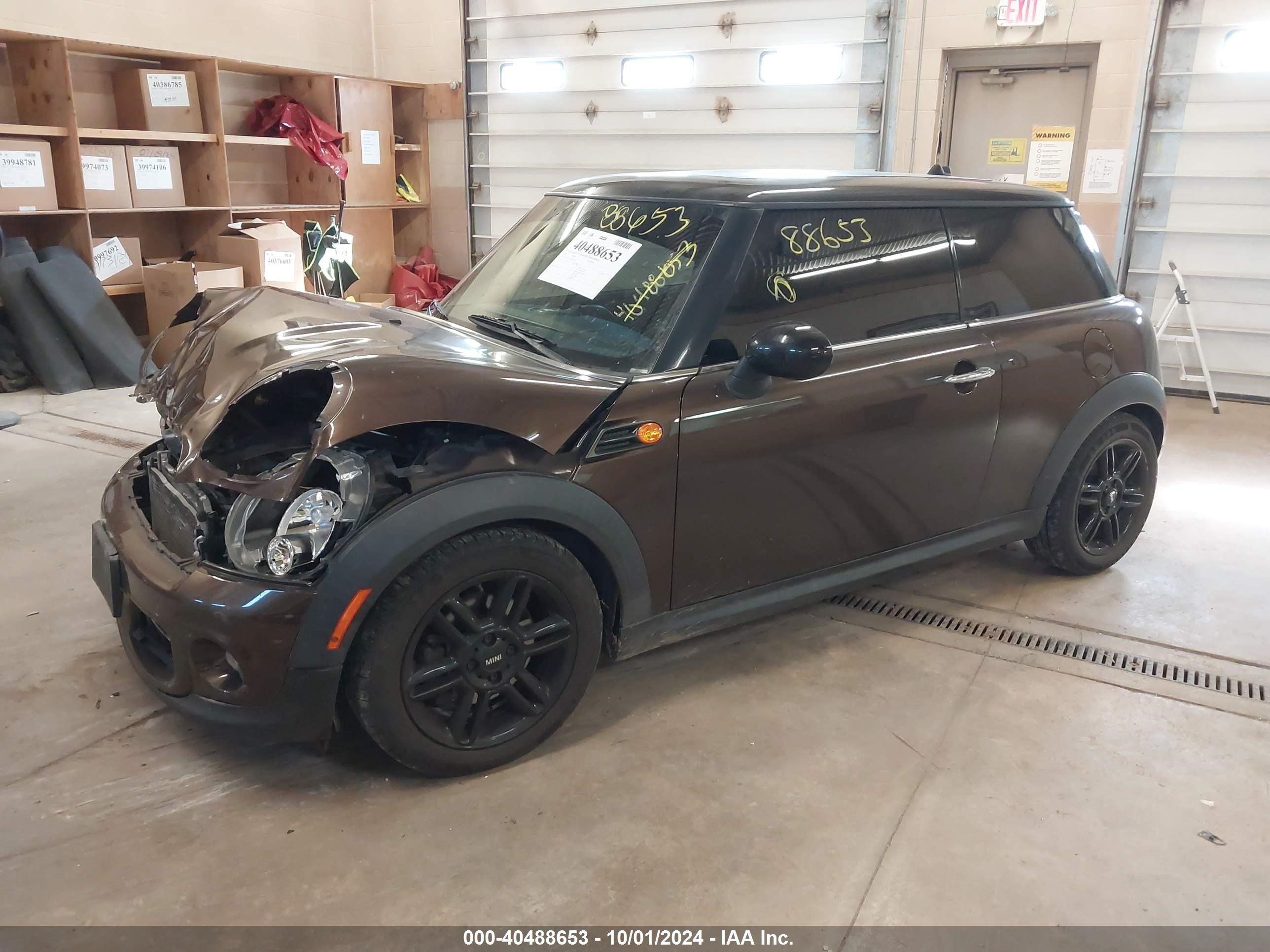 2012 Mini Cooper   Brown vin: WMWSU3C53CT185649