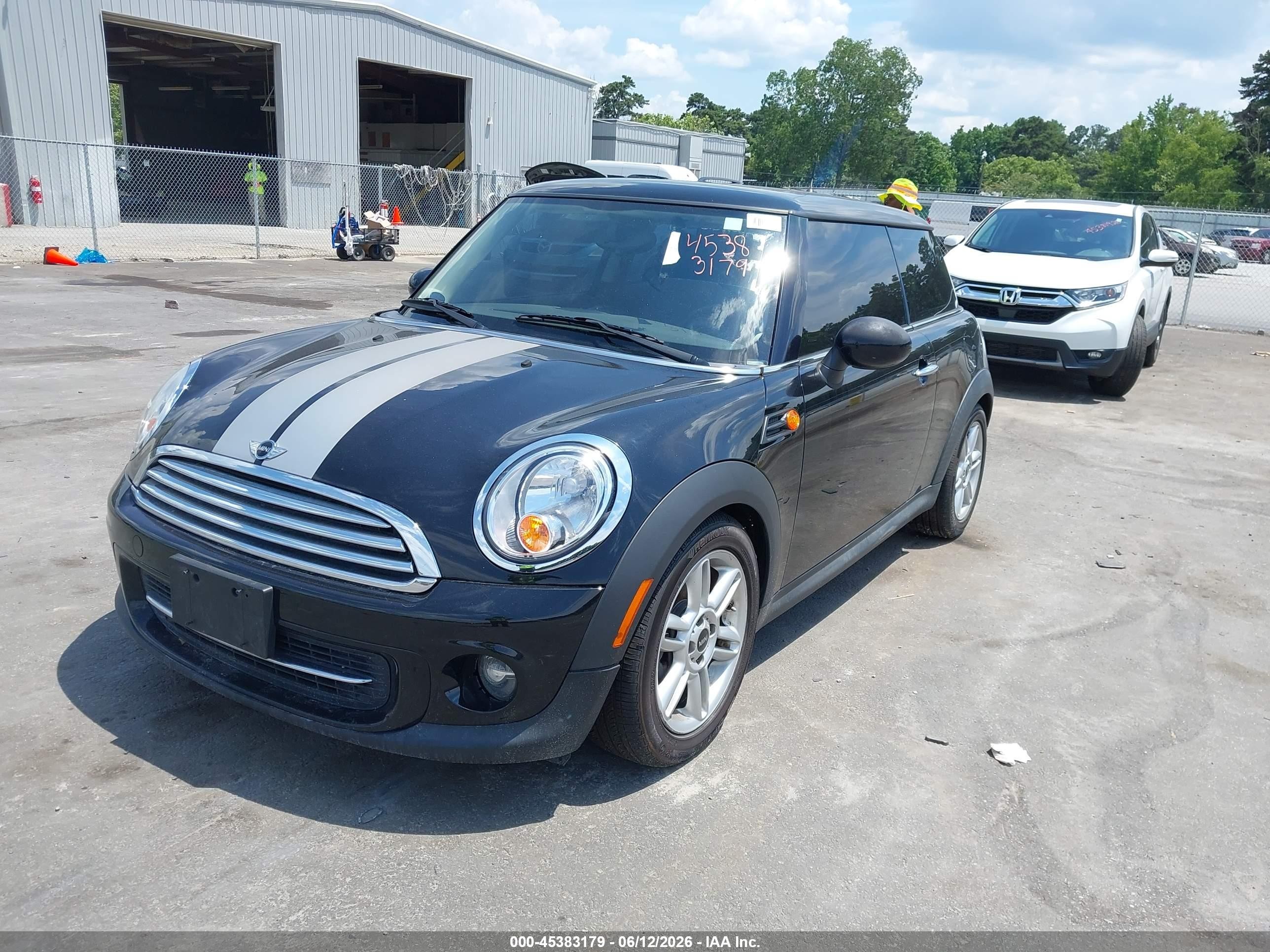 2012 Mini Cooper   Black vin: WMWSU3C53CT258468