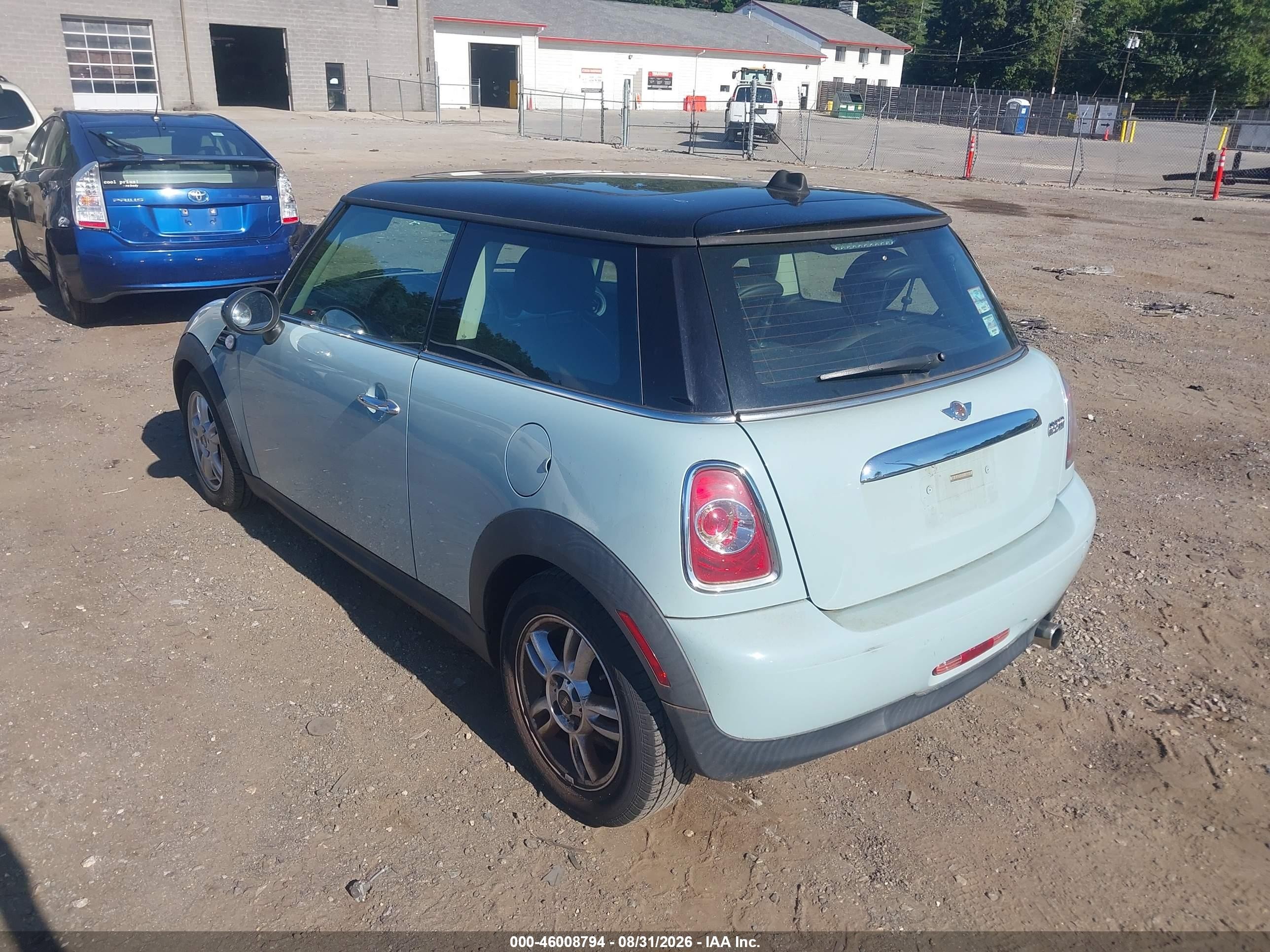 2012 Mini Cooper   Синий vin: WMWSU3C53CT540836