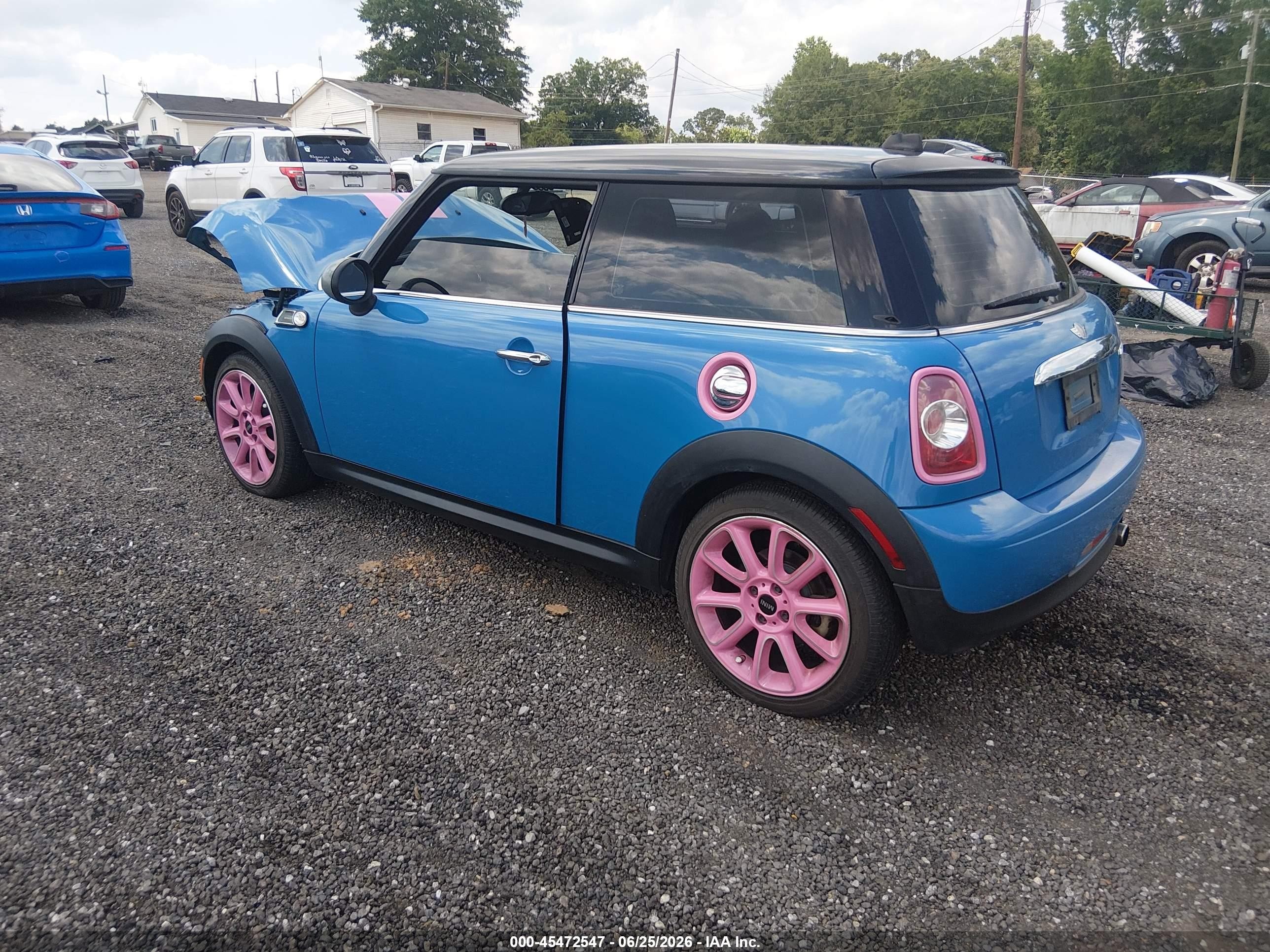 2012 Mini Cooper   Blue vin: WMWSU3C53CT541470