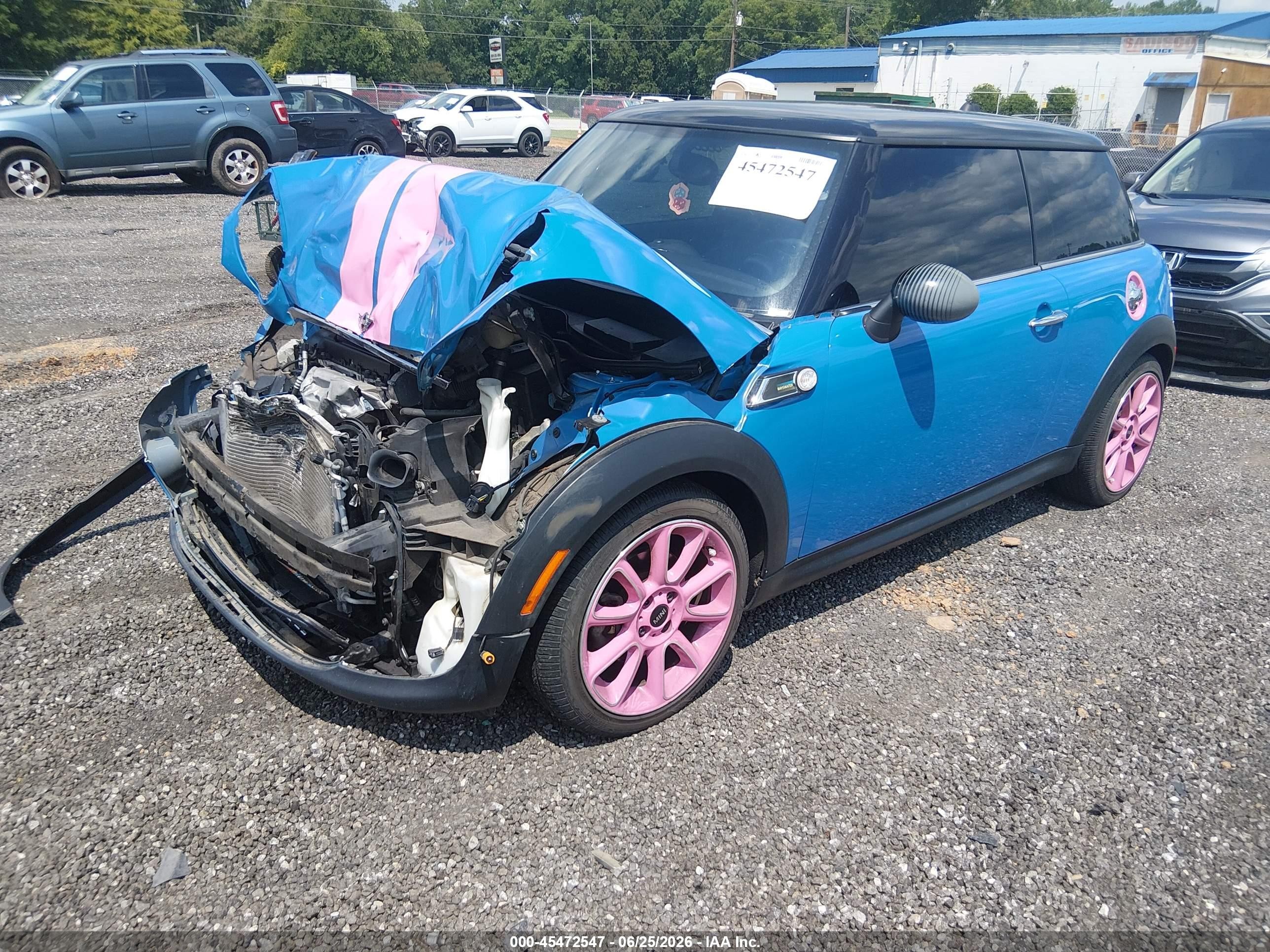 2012 Mini Cooper   Blue vin: WMWSU3C53CT541470