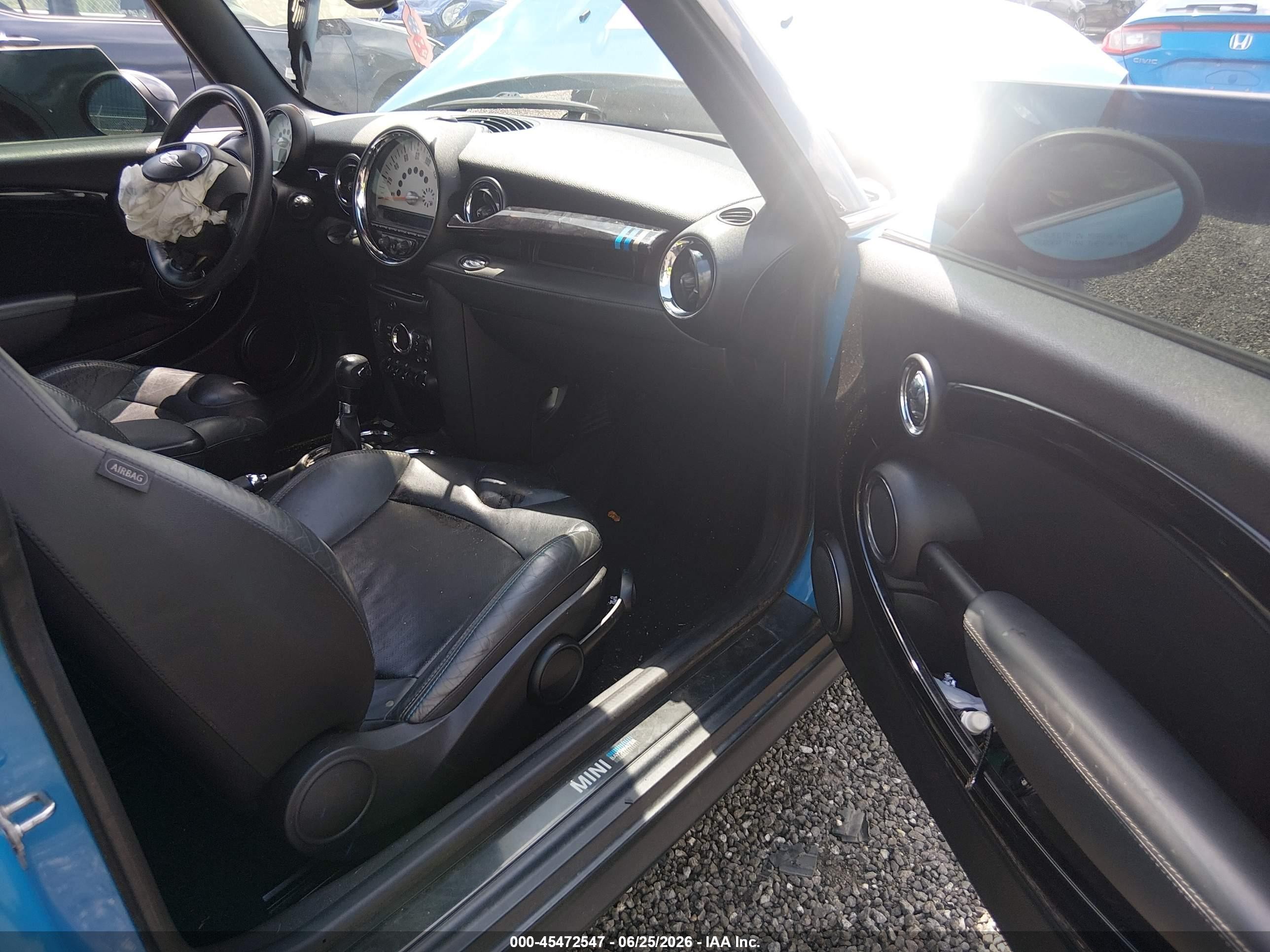 2012 Mini Cooper   Blue vin: WMWSU3C53CT541470