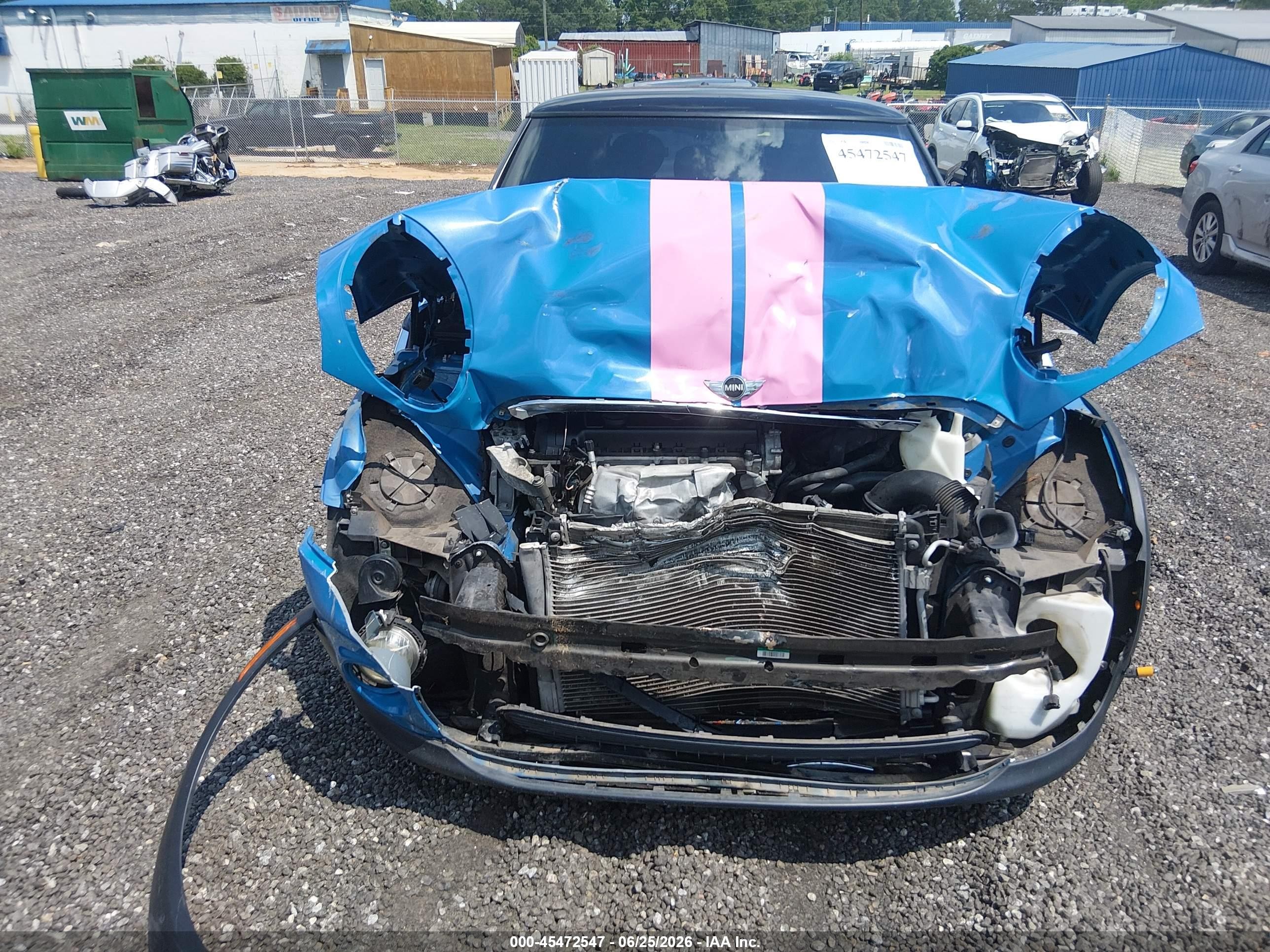 2012 Mini Cooper   Blue vin: WMWSU3C53CT541470