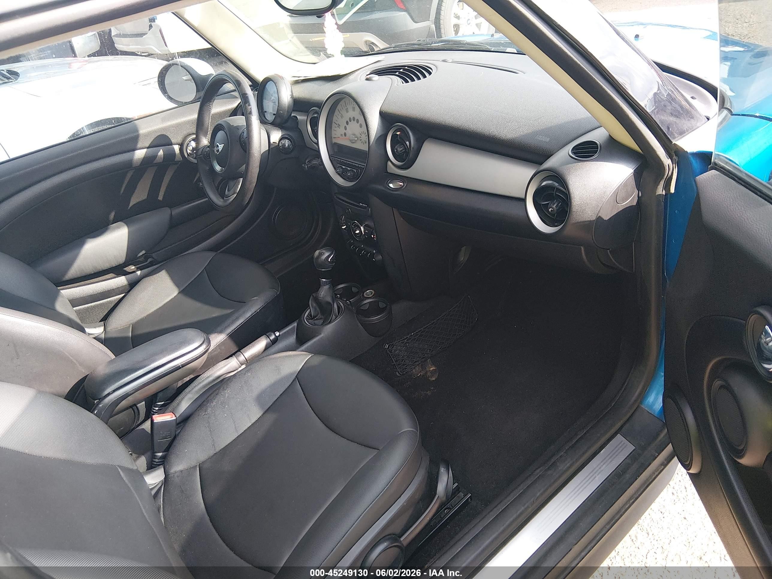 2012 Mini Cooper   Blue vin: WMWSU3C55CT260979