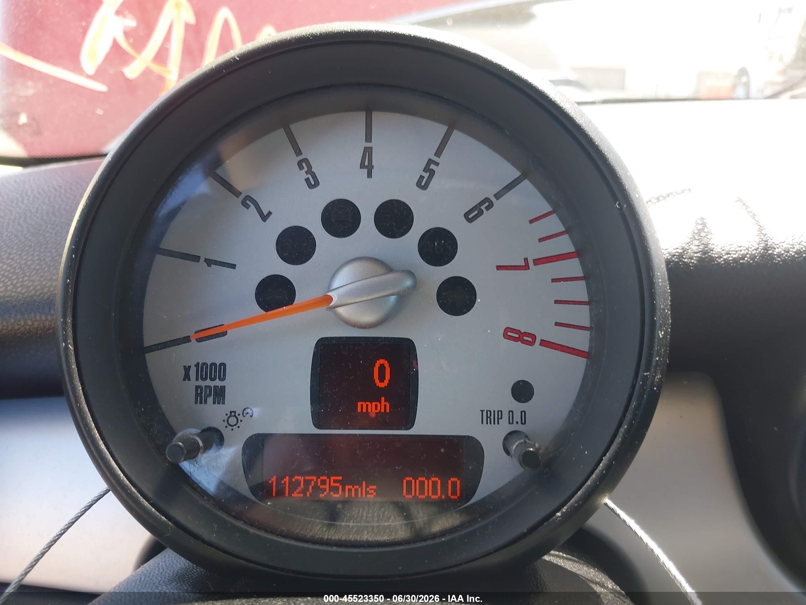 2012 Mini Cooper   Red vin: WMWSU3C55CT263686