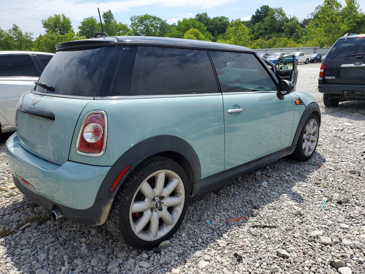 2013 Mini Cooper Teal vin: WMWSU3C55DT545604
