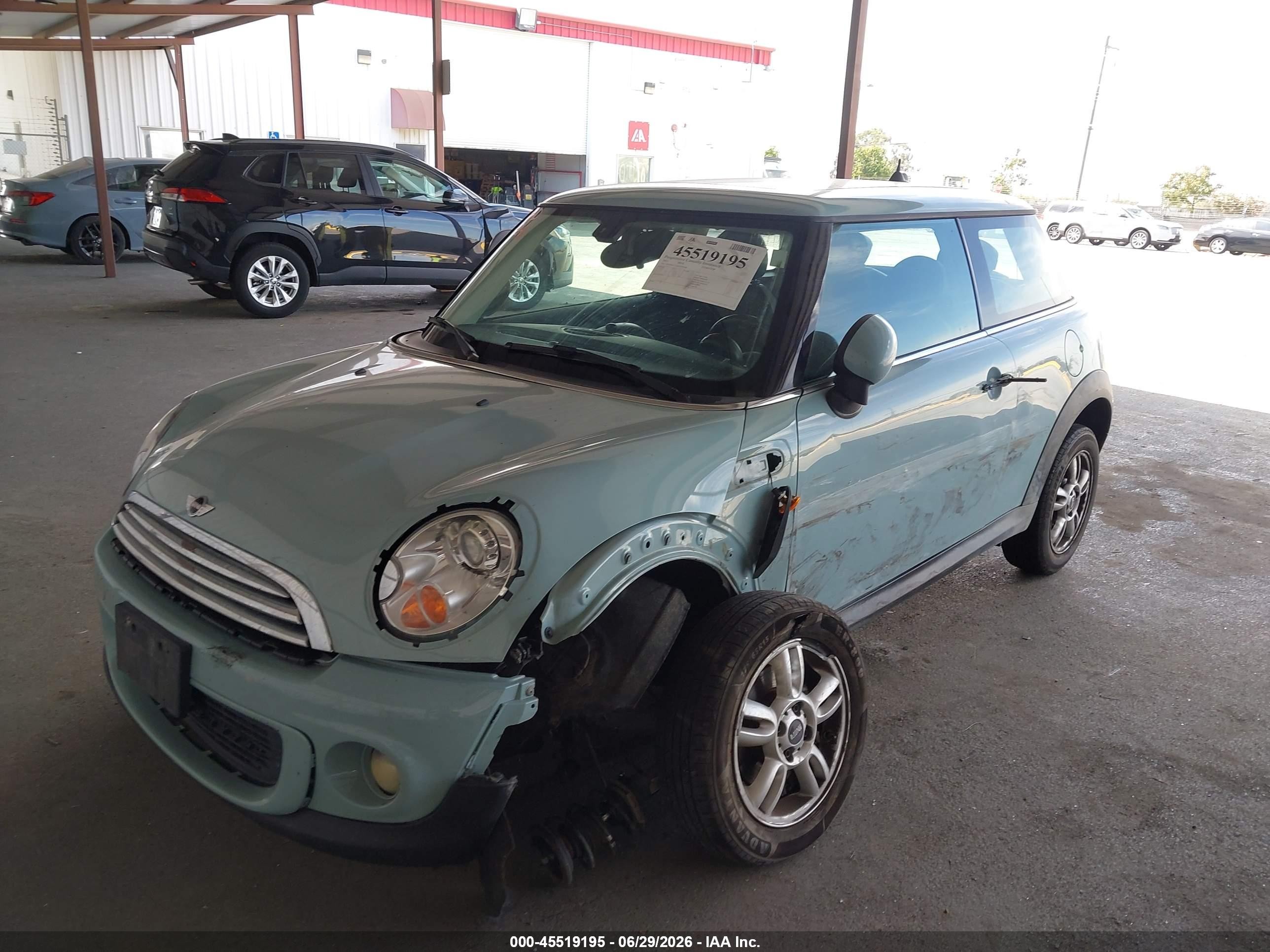 2013 Mini Hardtop Cooper Teal vin: WMWSU3C55DT678508