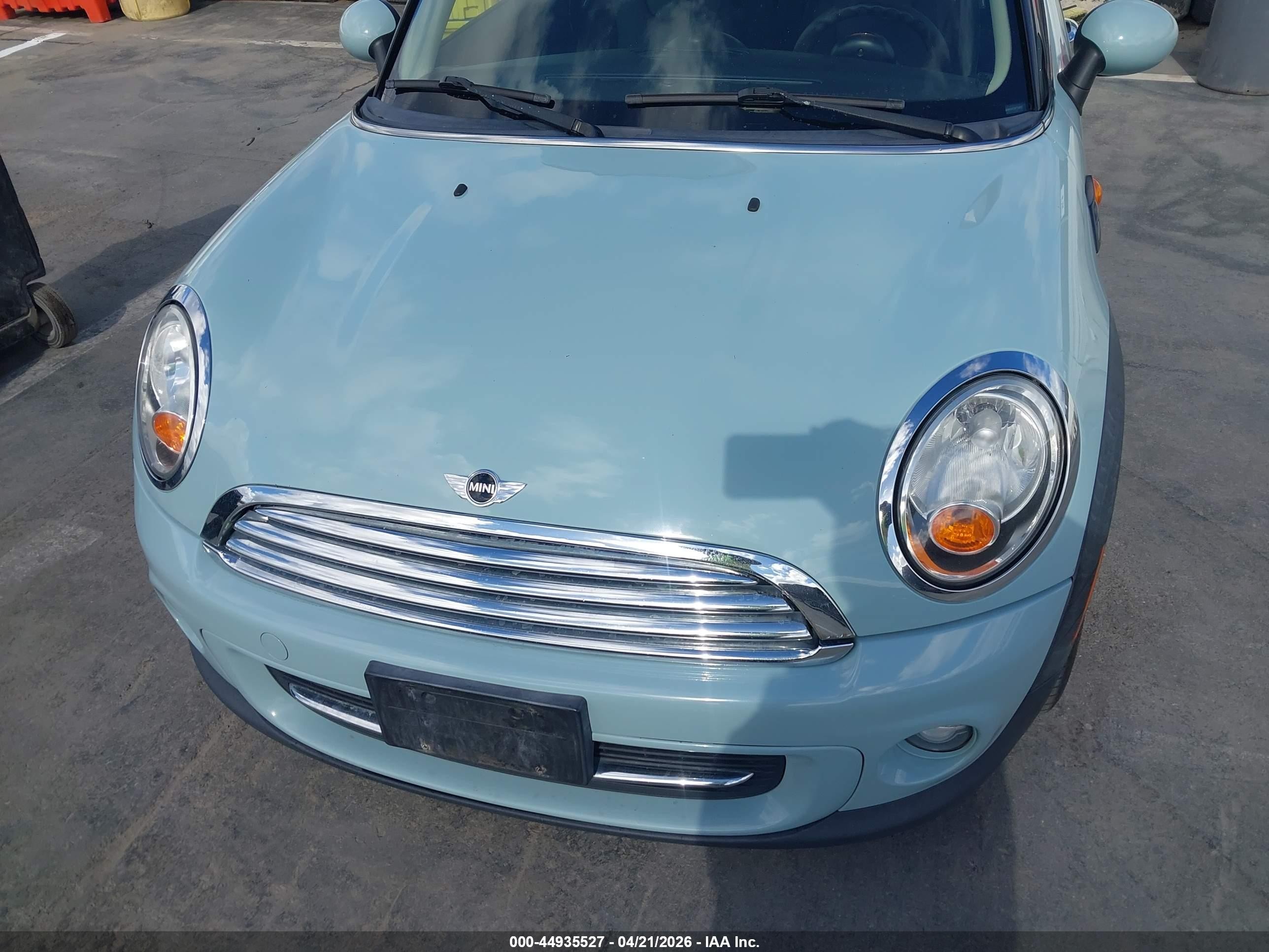 2012 Mini Cooper   Light Blue vin: WMWSU3C56CT541950