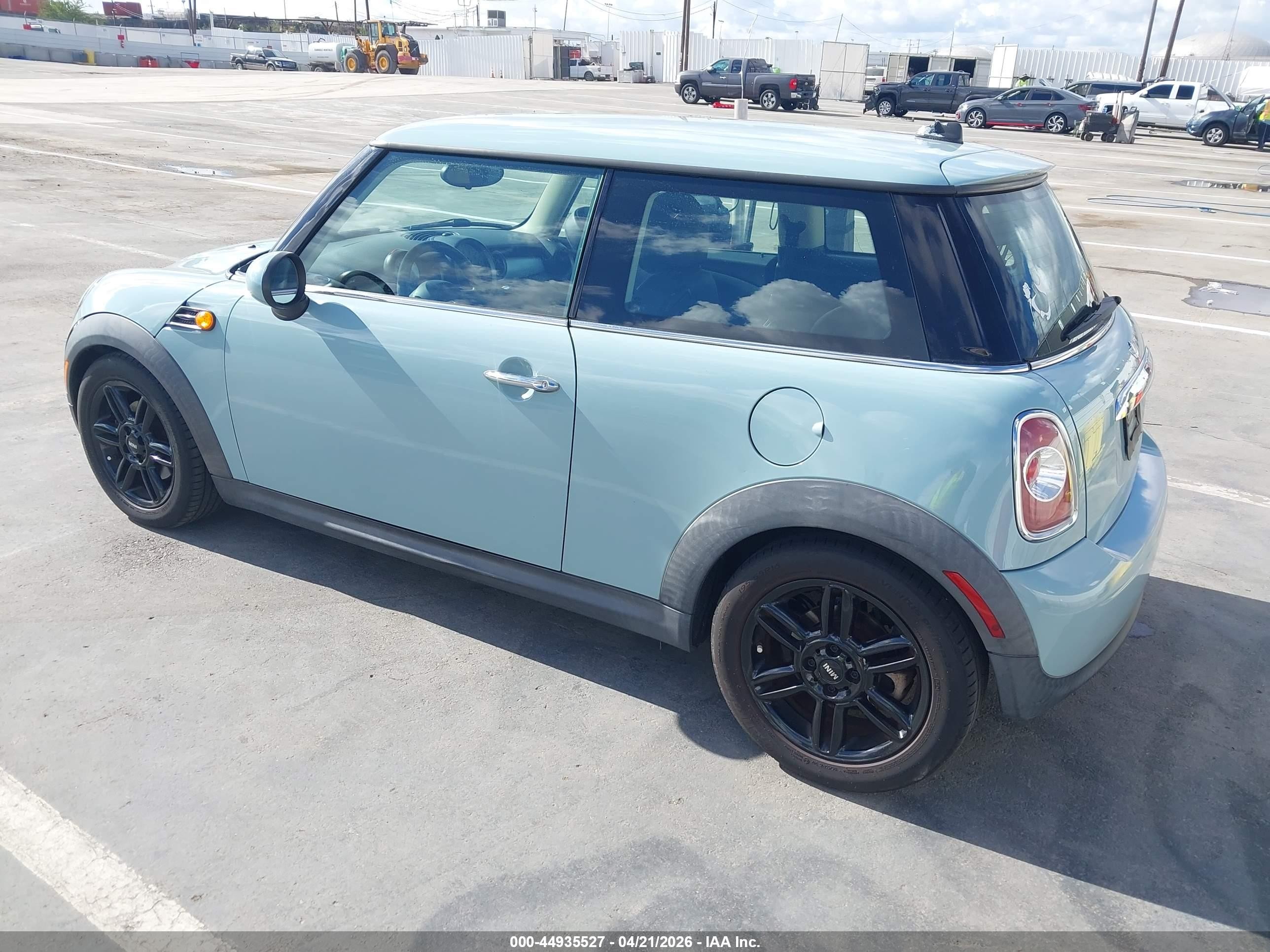 2012 Mini Cooper   Light Blue vin: WMWSU3C56CT541950