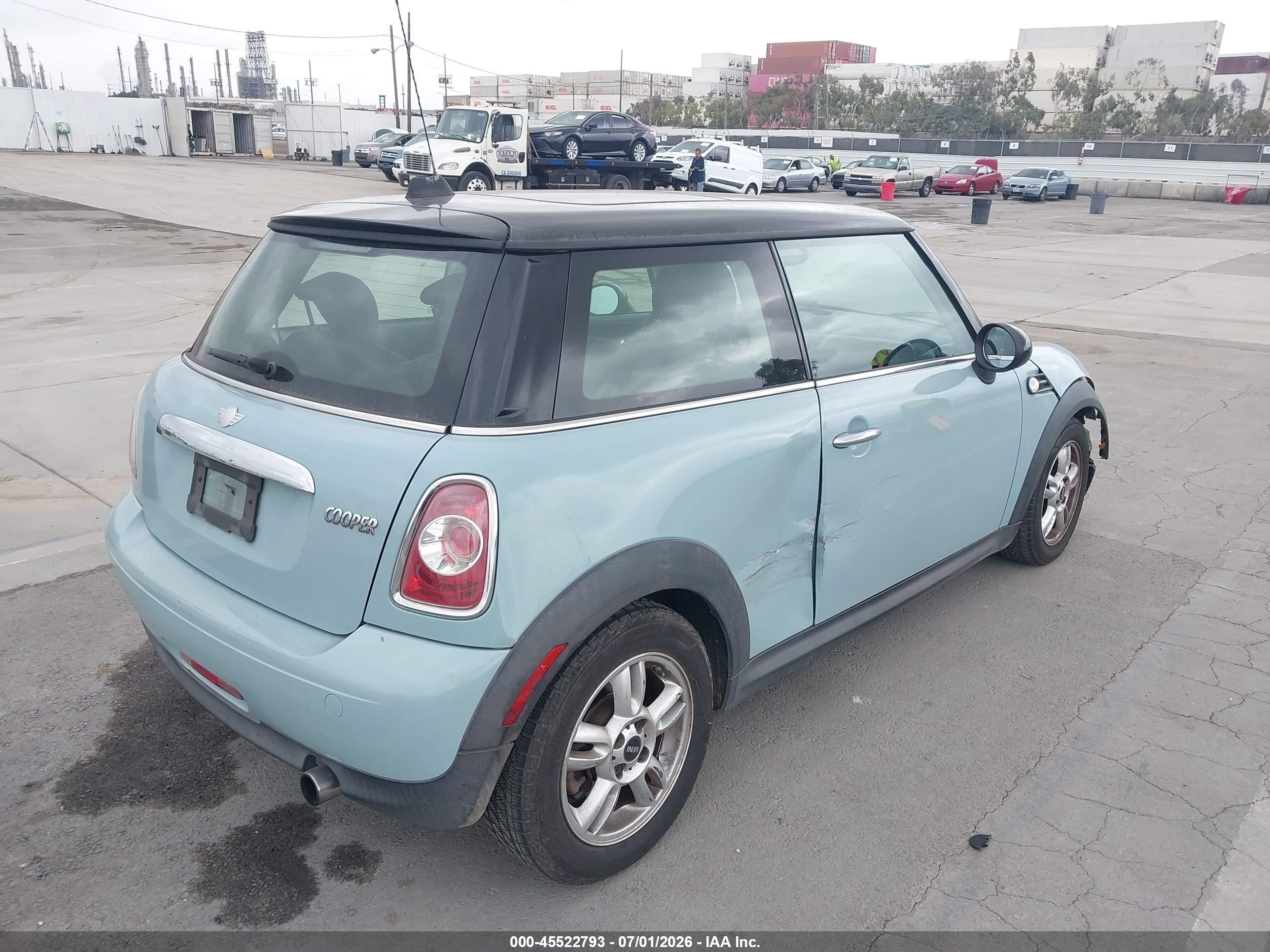 2013 Mini Hardtop Cooper Синий vin: WMWSU3C56DT680090
