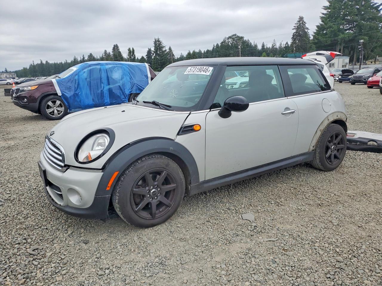 2012 Mini Cooper Silver vin: WMWSU3C57CT366933