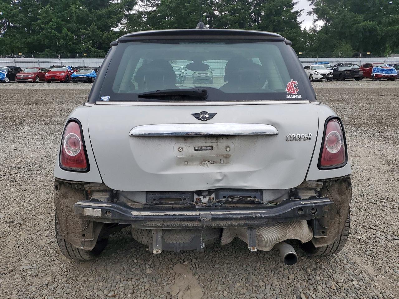 2012 Mini Cooper Silver vin: WMWSU3C57CT366933