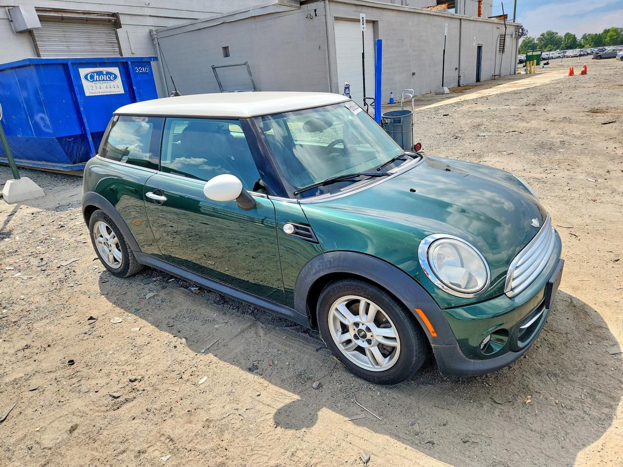2013 Mini Cooper Зеленый vin: WMWSU3C58DT371513