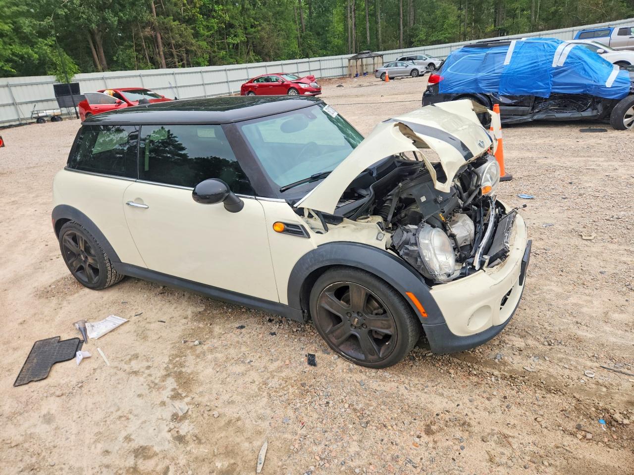 2013 Mini Cooper Белый vin: WMWSU3C58DT549498