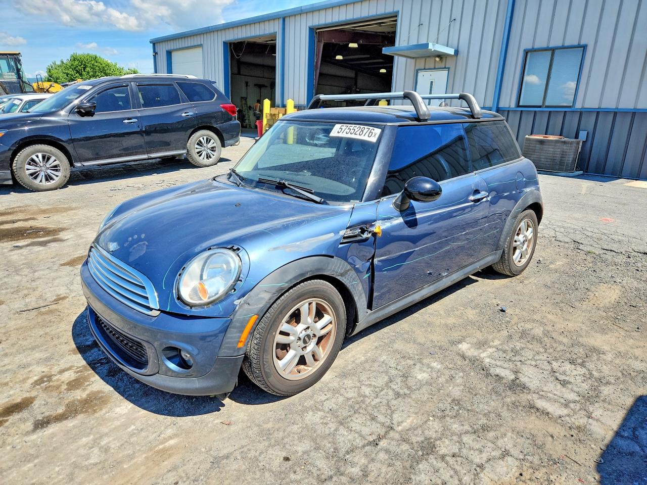 2011 Mini Cooper Blue vin: WMWSU3C59BT096957