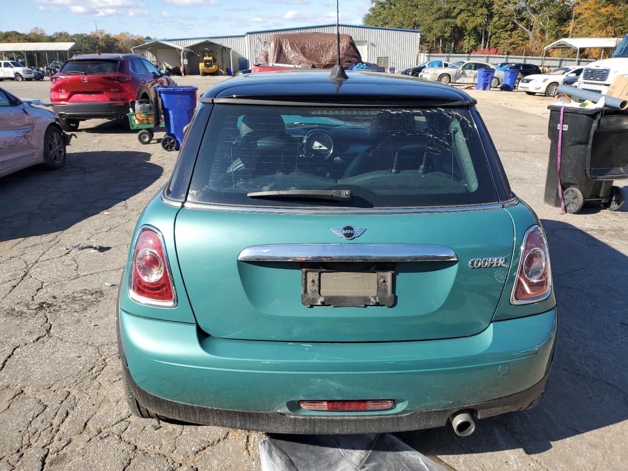 2012 Mini Cooper Turquoise vin: WMWSU3C59CT367615