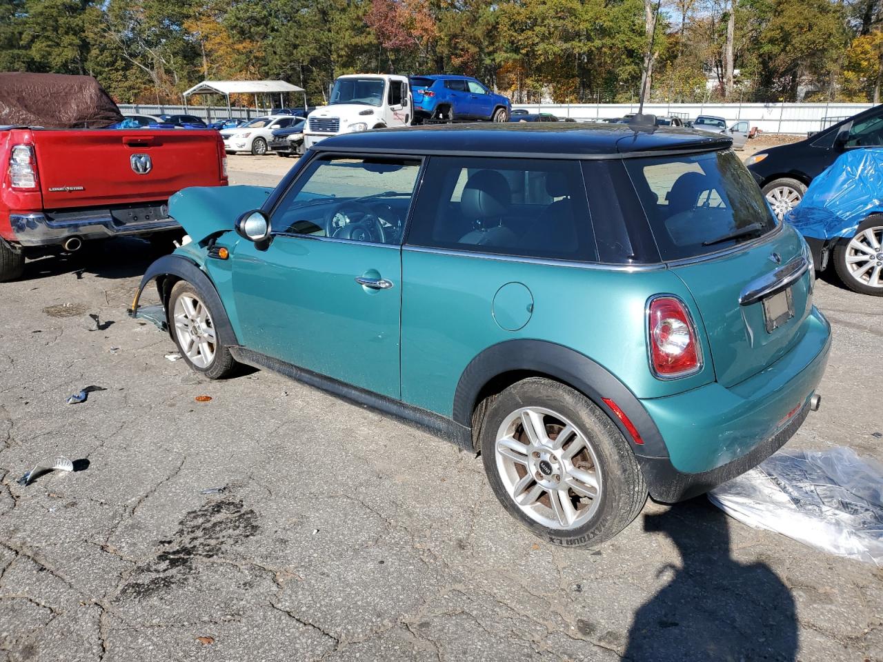 2012 Mini Cooper Turquoise vin: WMWSU3C59CT367615