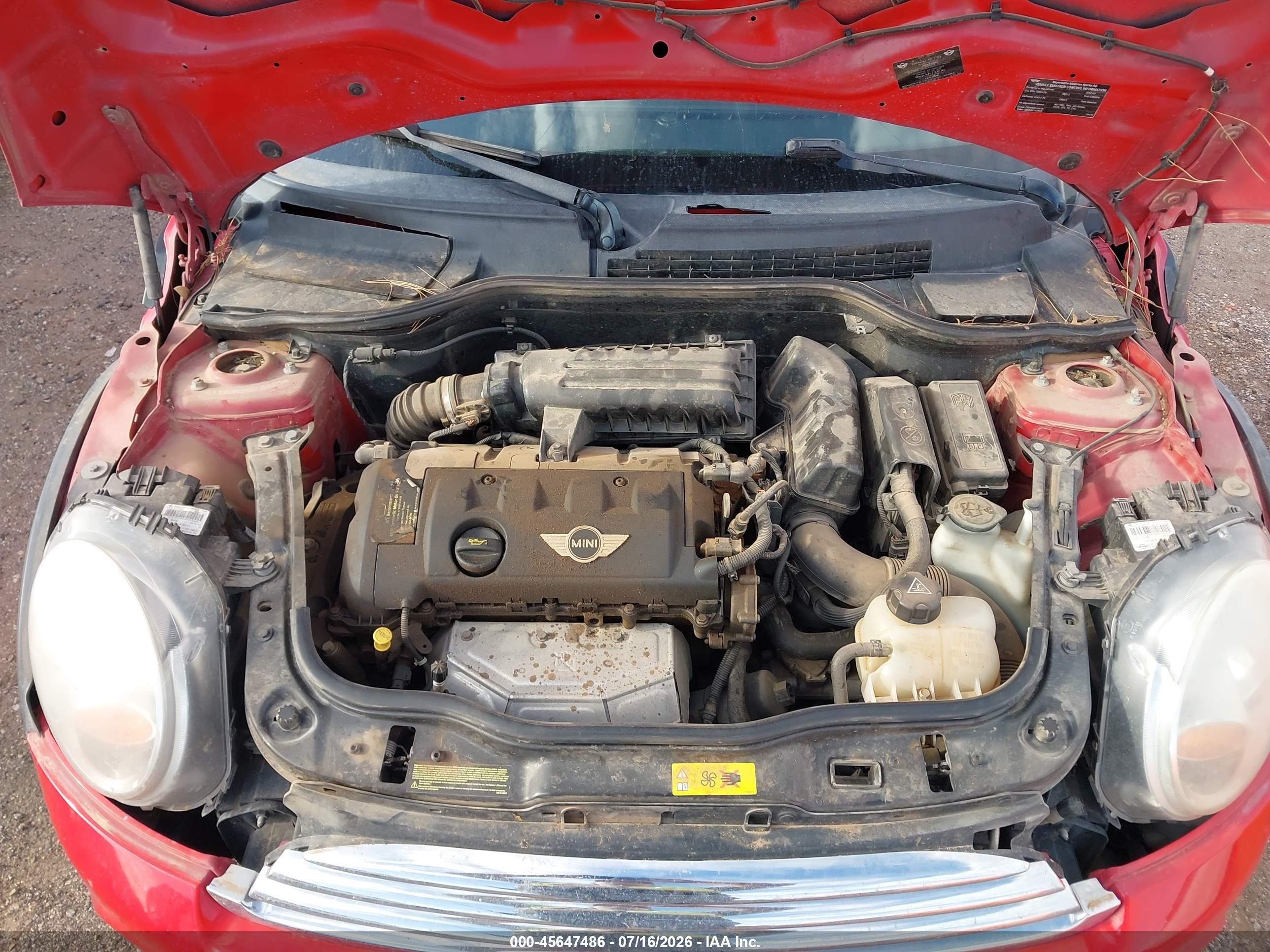 2012 Mini Cooper   Red vin: WMWSU3C5XCT263635