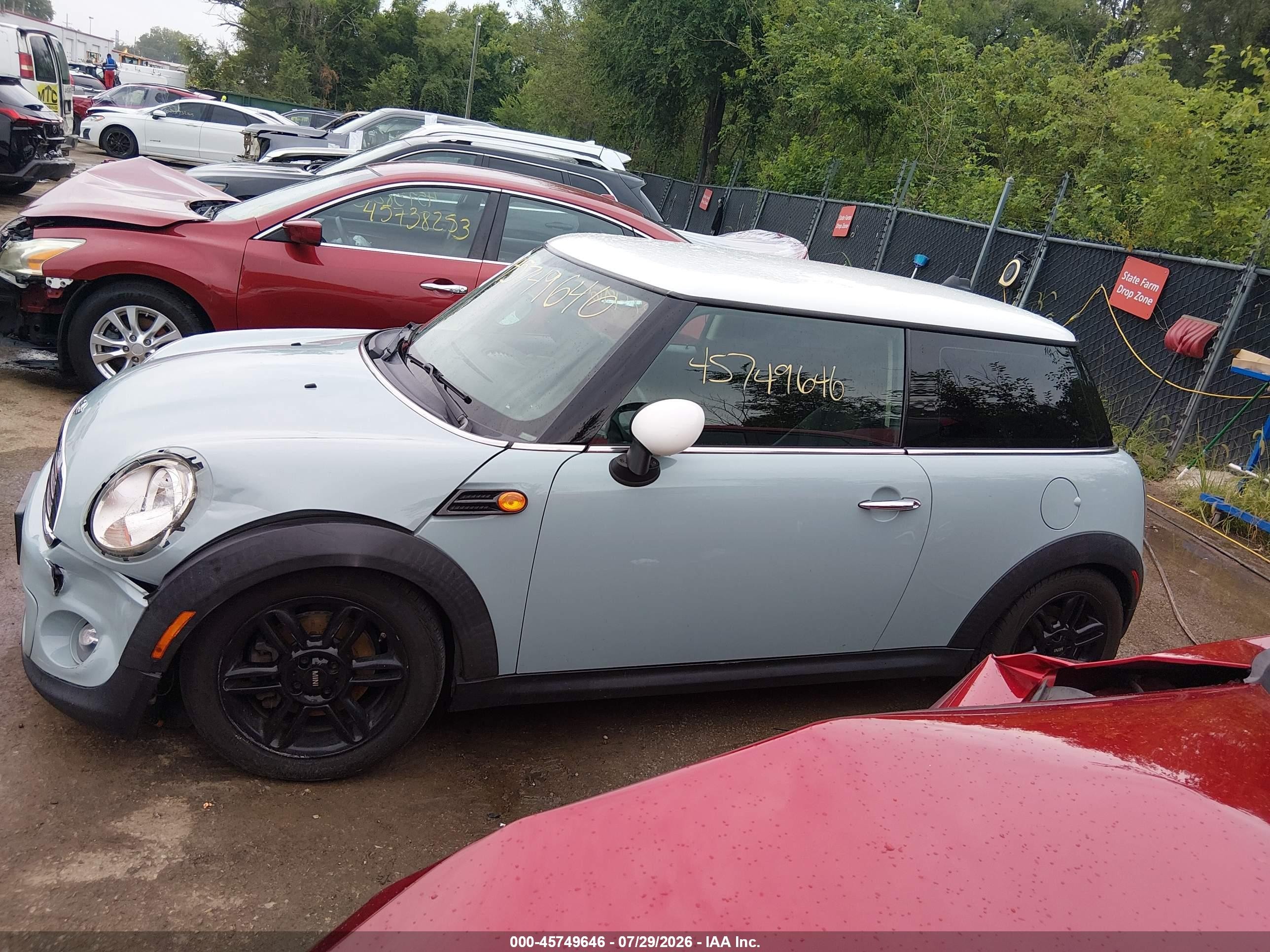 2012 Mini Cooper   Green vin: WMWSU3C5XCT264316