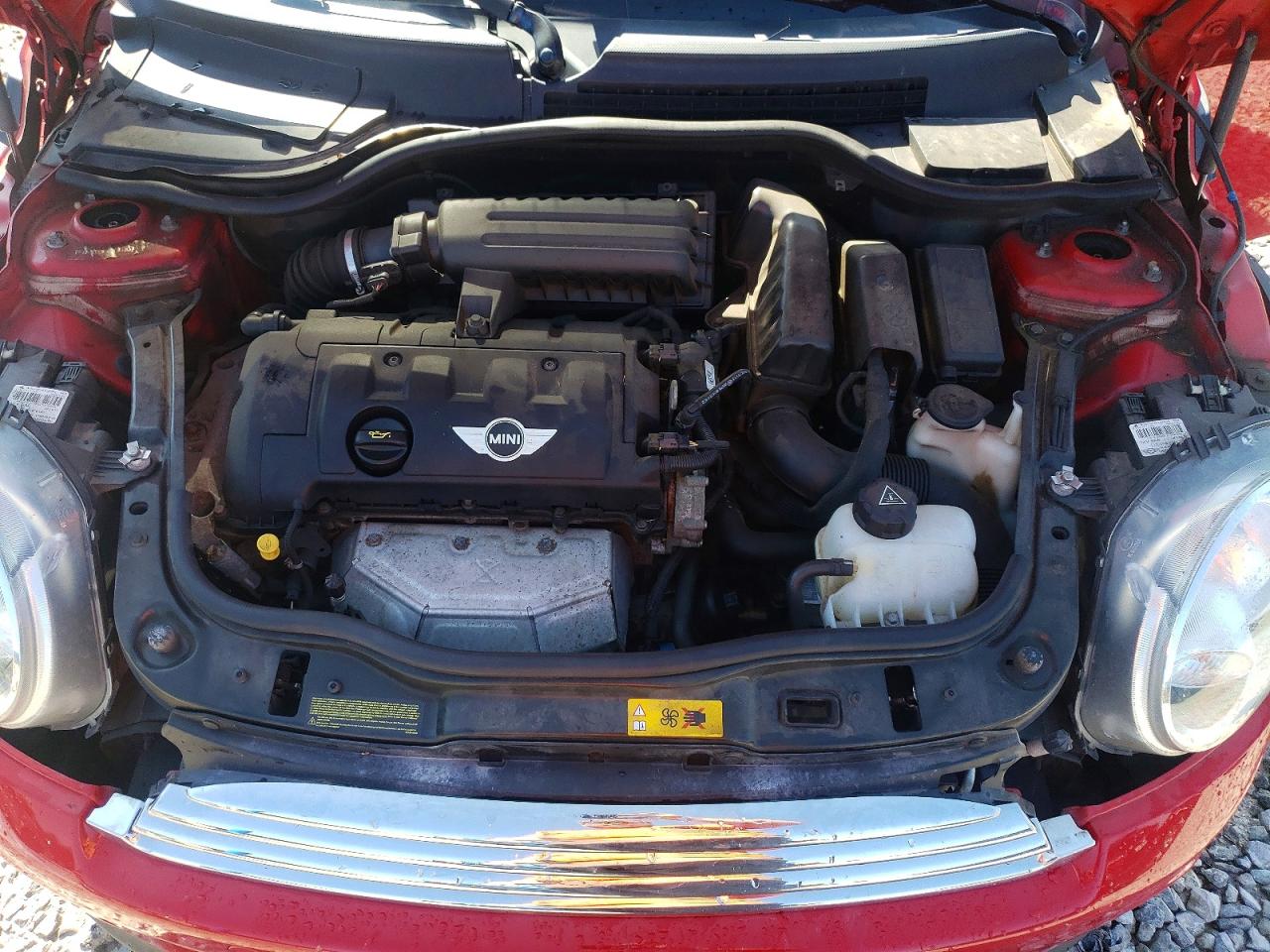2013 Mini Cooper Красный vin: WMWSU3C5XDT375708