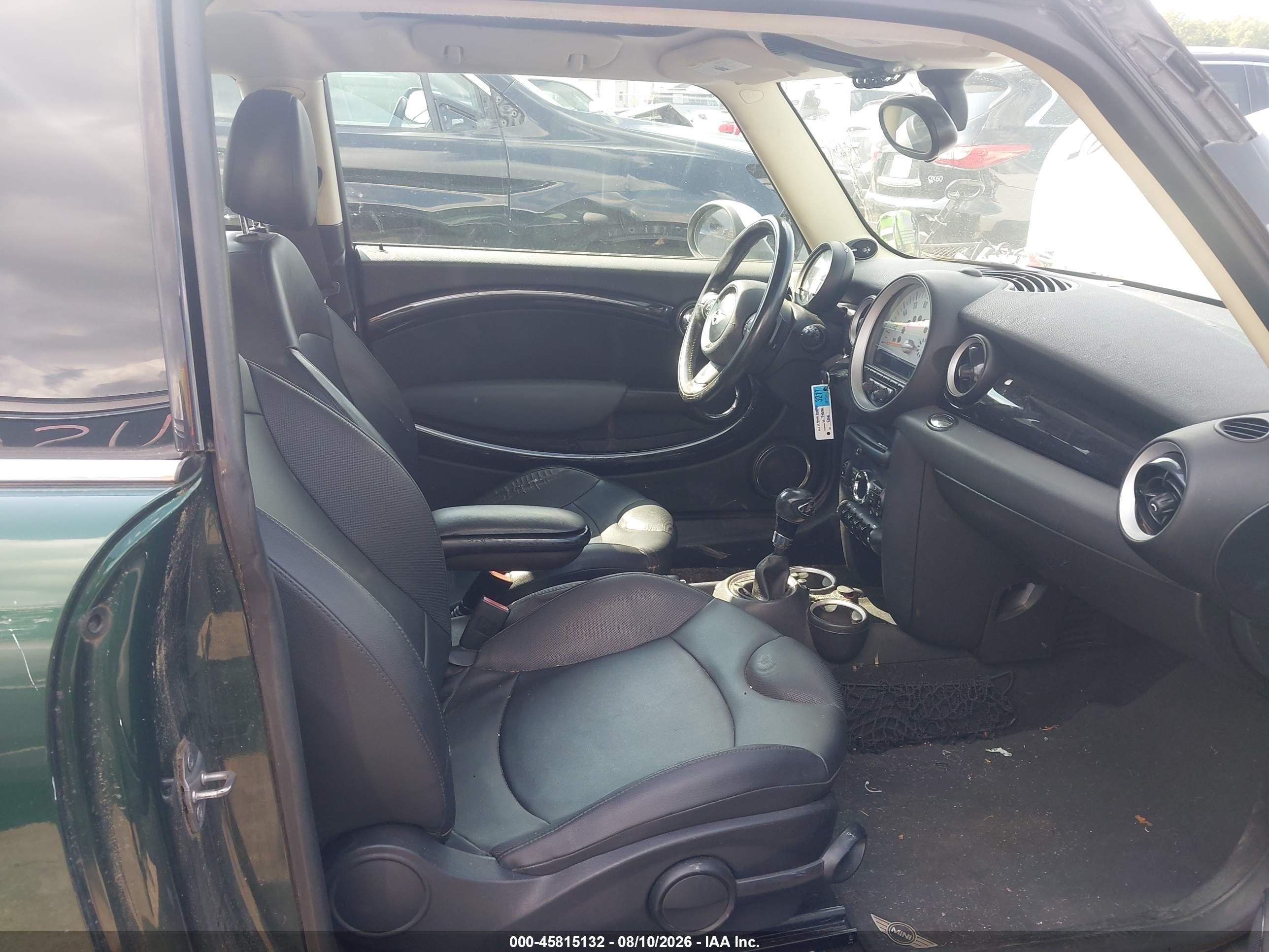 2011 Mini Cooper S   Зеленый vin: WMWSV3C50BTY13467