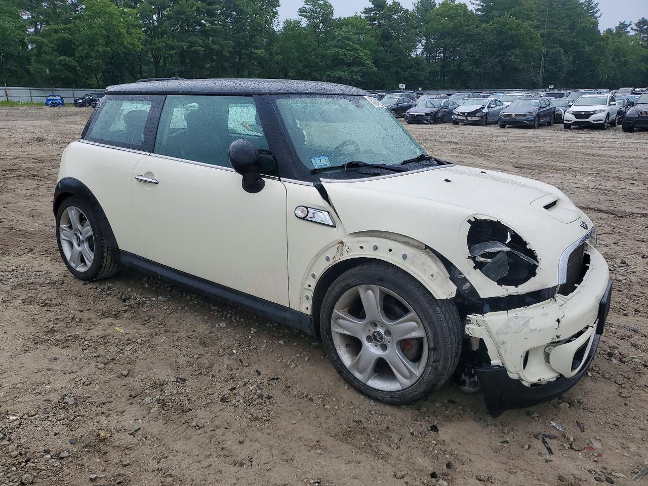 2011 Mini Cooper S Cream vin: WMWSV3C51BTY10691