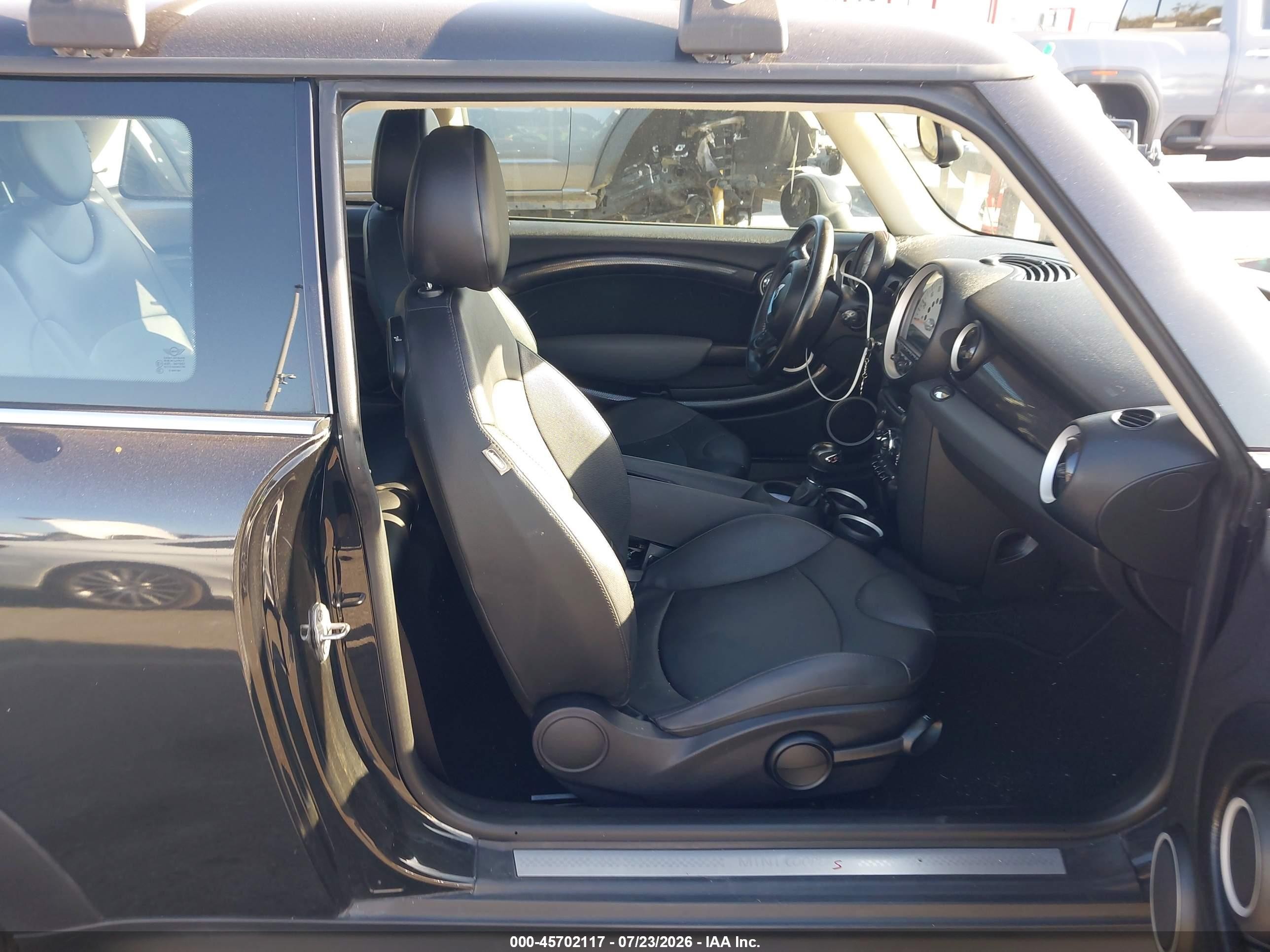 2012 Mini Cooper S   Black vin: WMWSV3C51CT387578