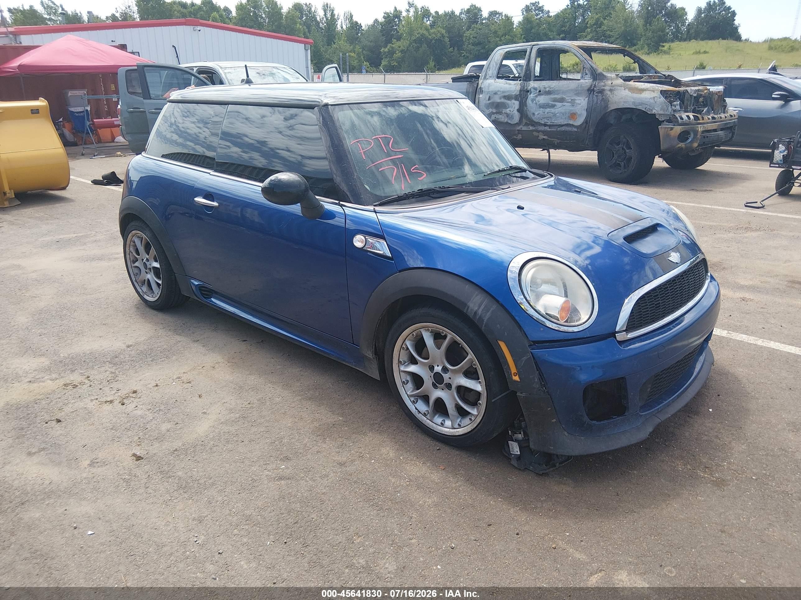 2012 Mini Cooper S   Blue vin: WMWSV3C51CTY16041
