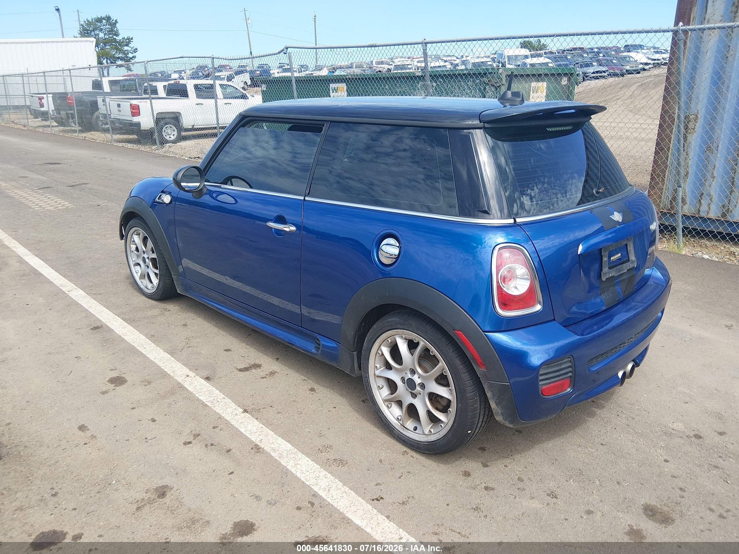 2012 Mini Cooper S   Blue vin: WMWSV3C51CTY16041